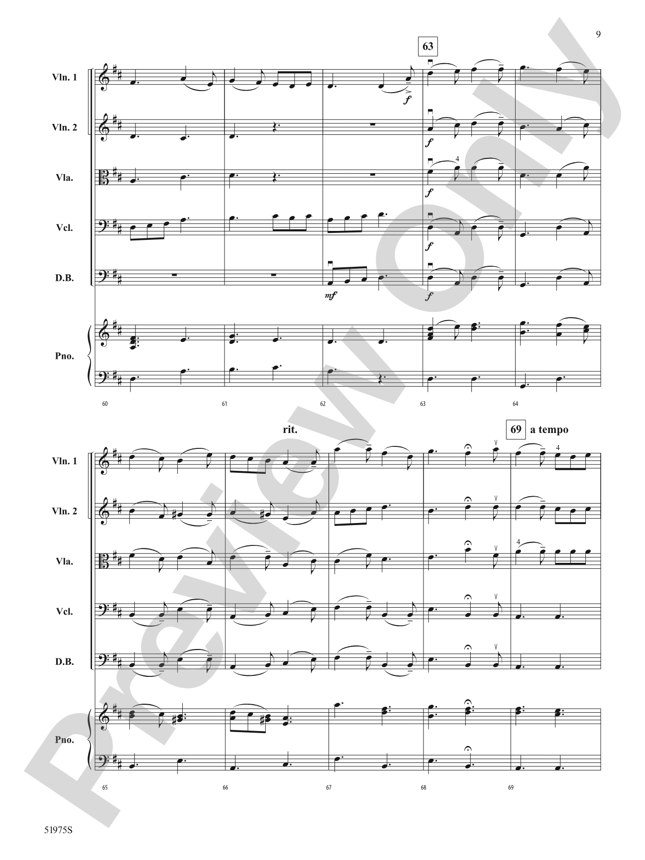 Two French Carols: String Orchestra Conductor Score & Parts