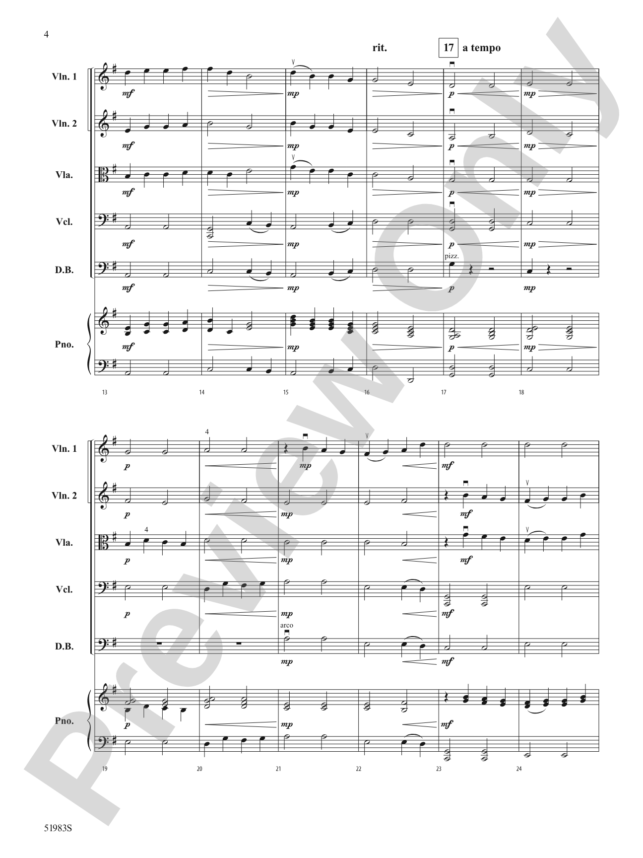 Sunset Suspended: String Orchestra Conductor Score & Parts