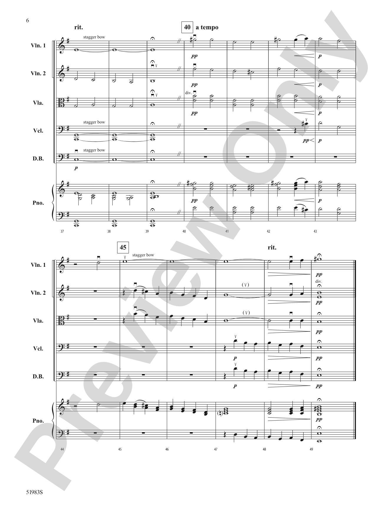 Sunset Suspended: String Orchestra Conductor Score & Parts
