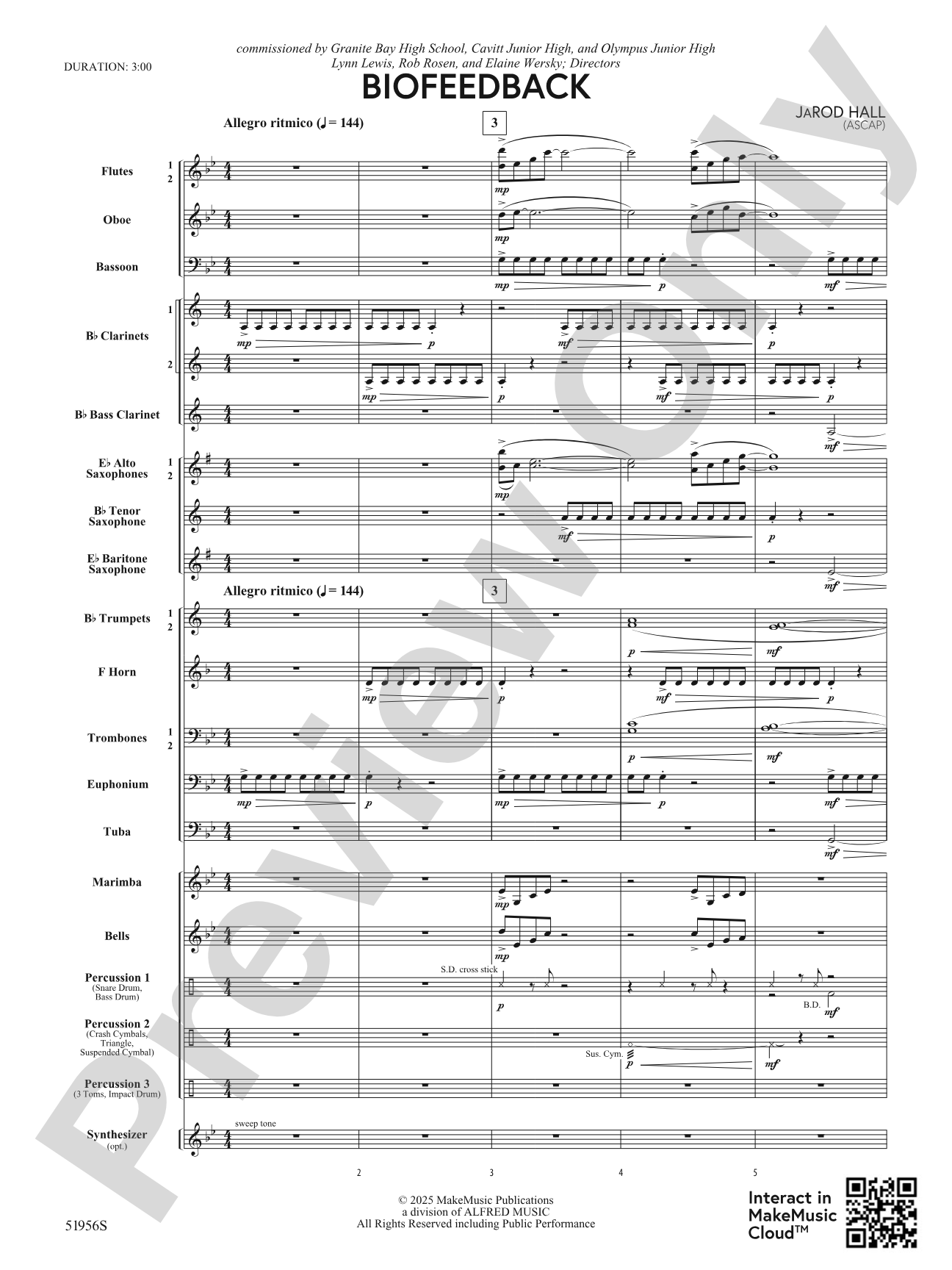 Biofeedback: Concert Band Conductor Score & Parts