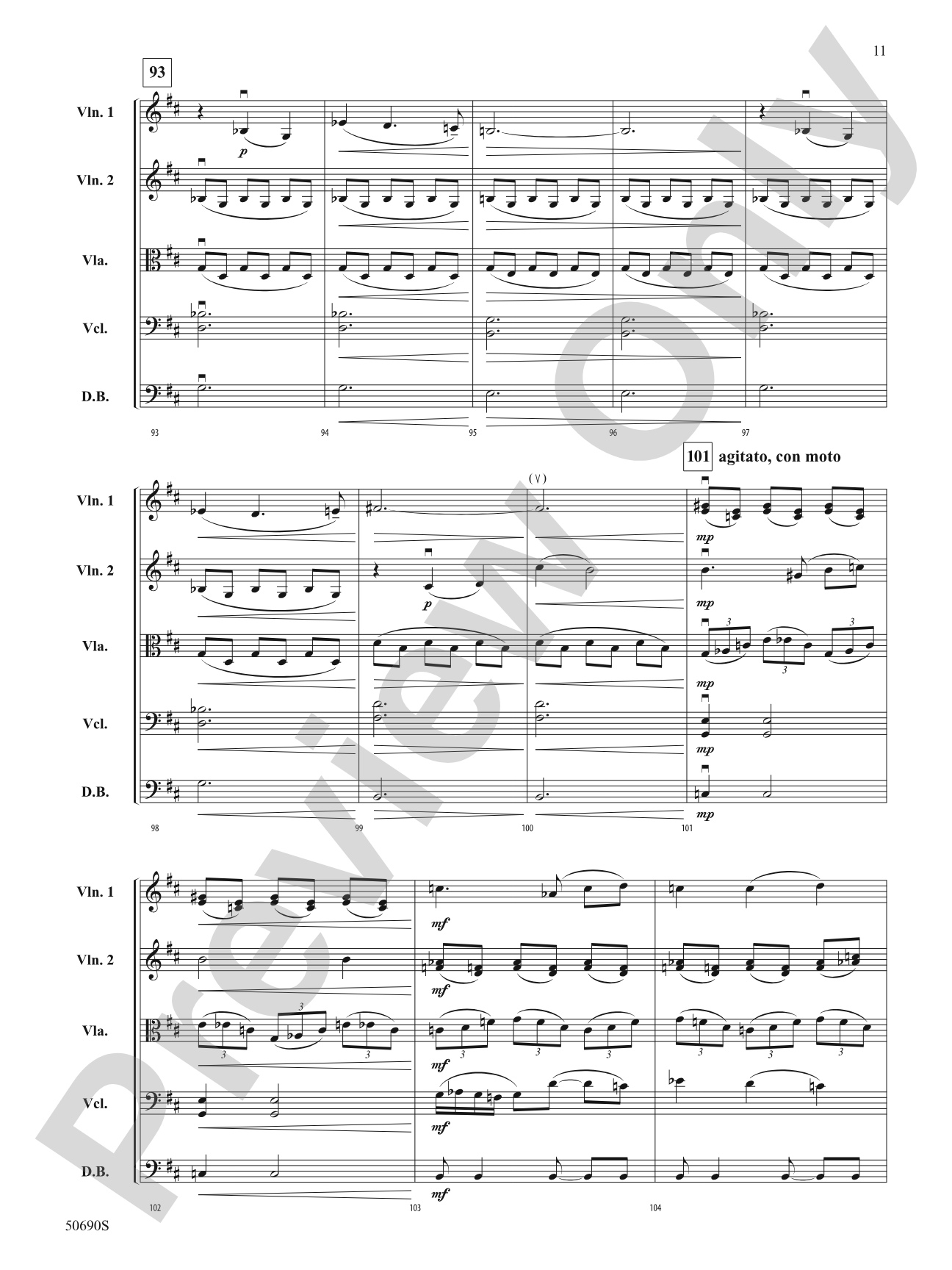 Moonlight Flight: String Orchestra Conductor Score & Parts