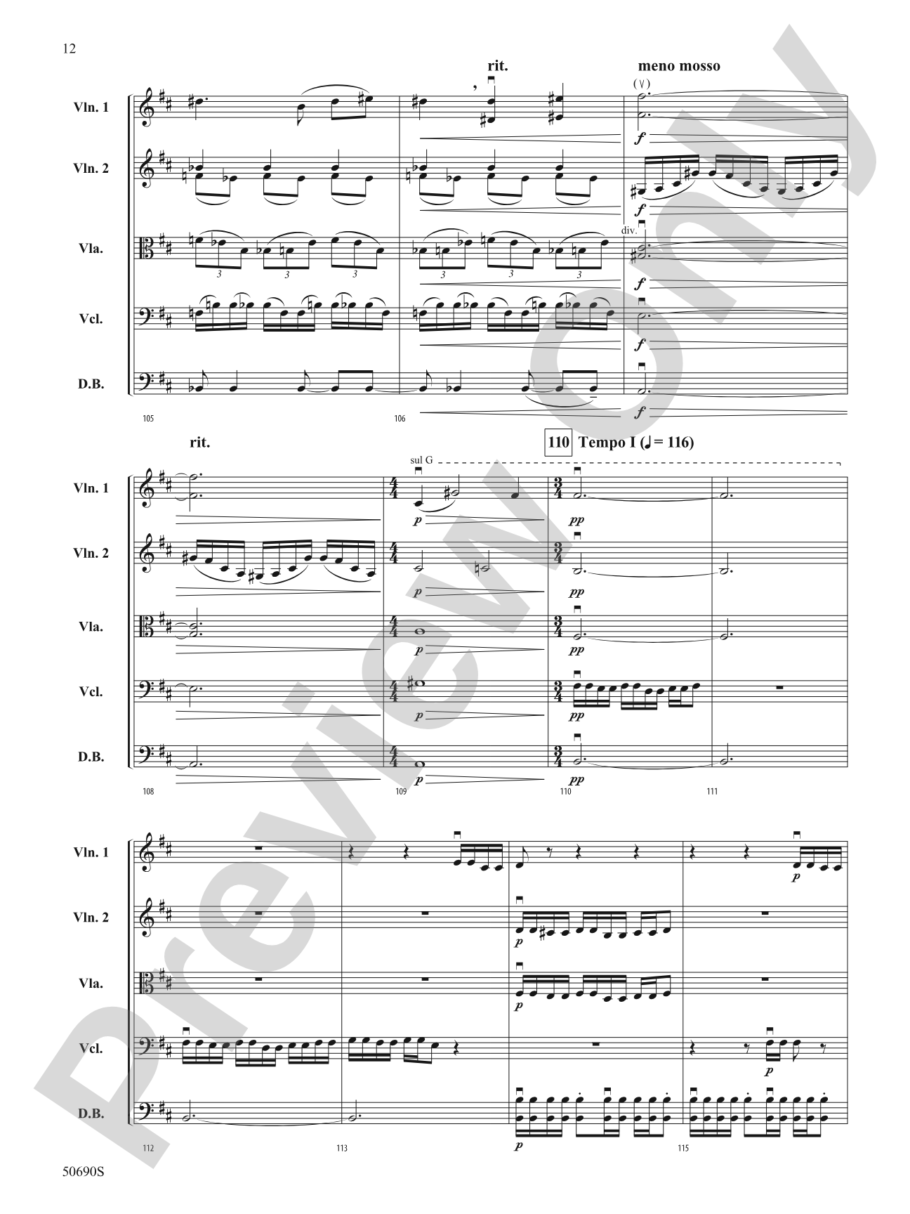 Moonlight Flight: String Orchestra Conductor Score & Parts