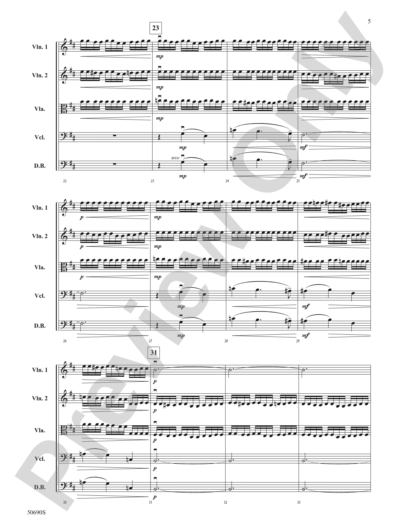Moonlight Flight: String Orchestra Conductor Score & Parts