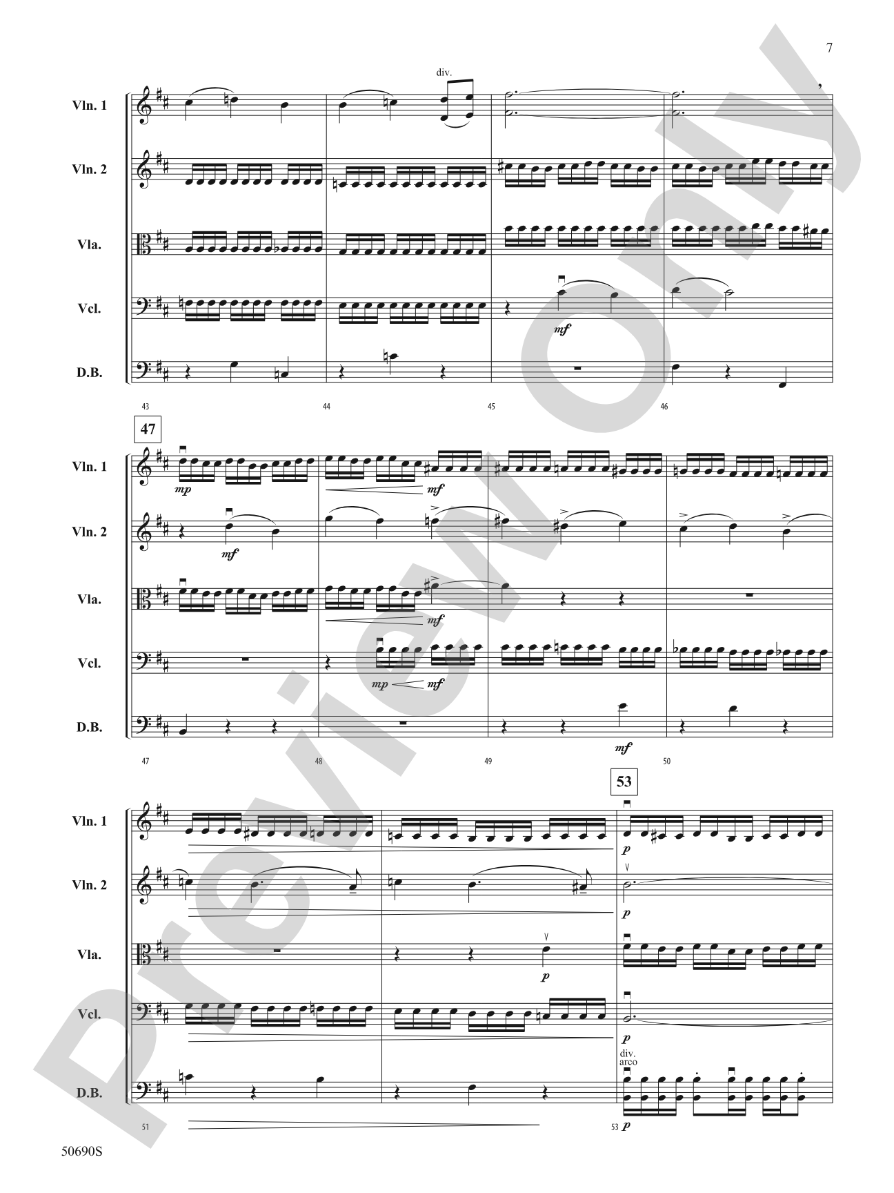Moonlight Flight: String Orchestra Conductor Score & Parts