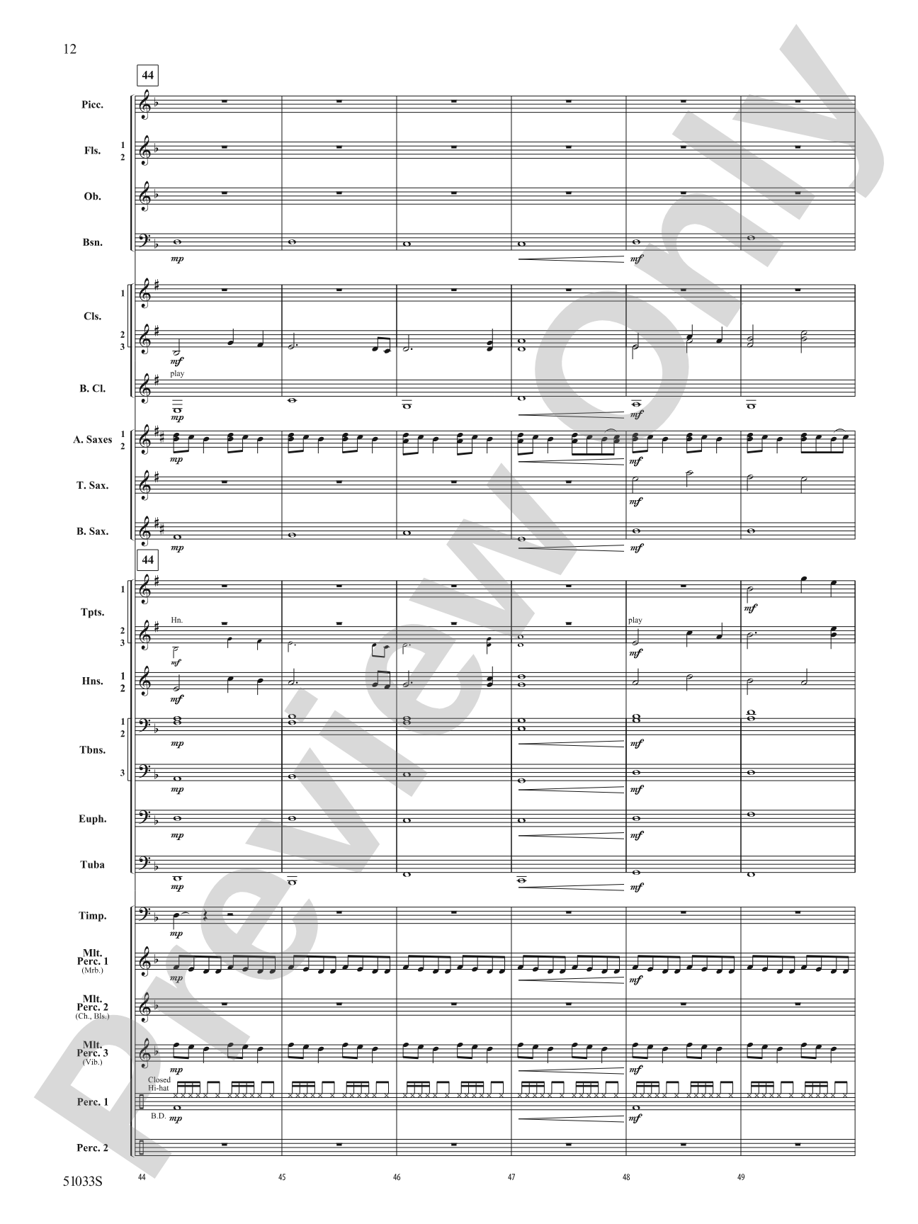 Hope Ahead: Concert Band Conductor Score & Parts