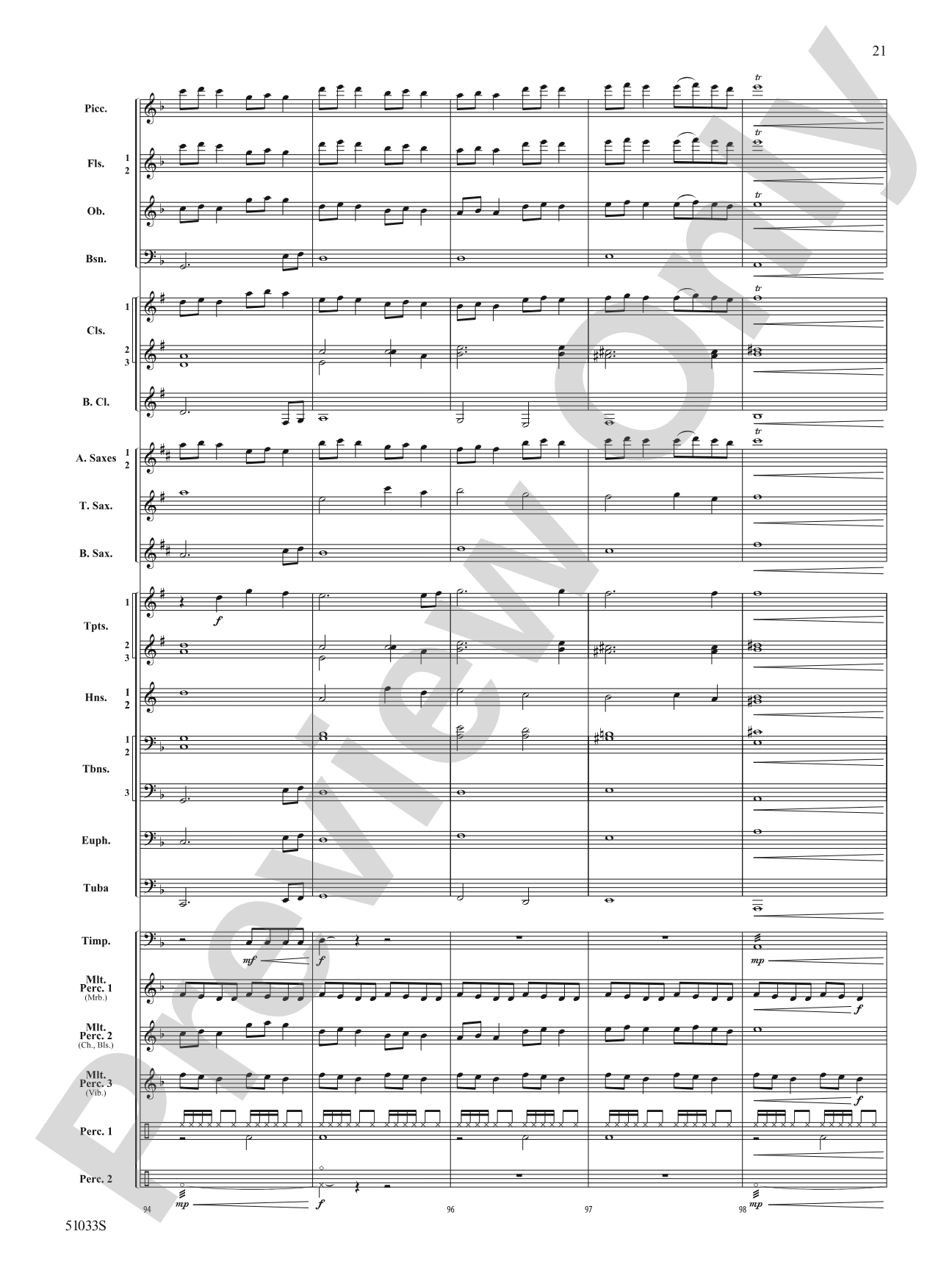 Hope Ahead: Concert Band Conductor Score & Parts