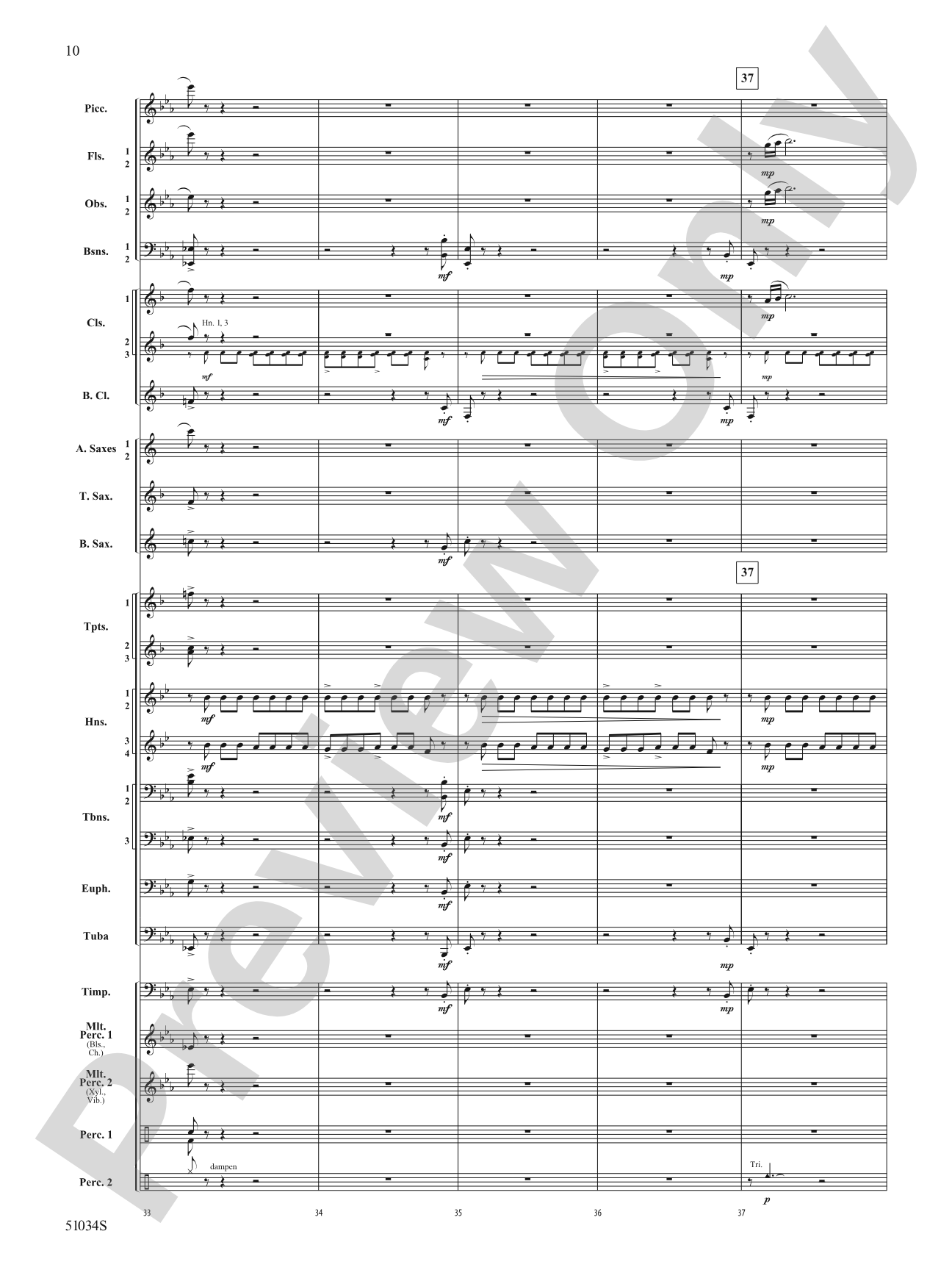 Woodlands Overture: Score