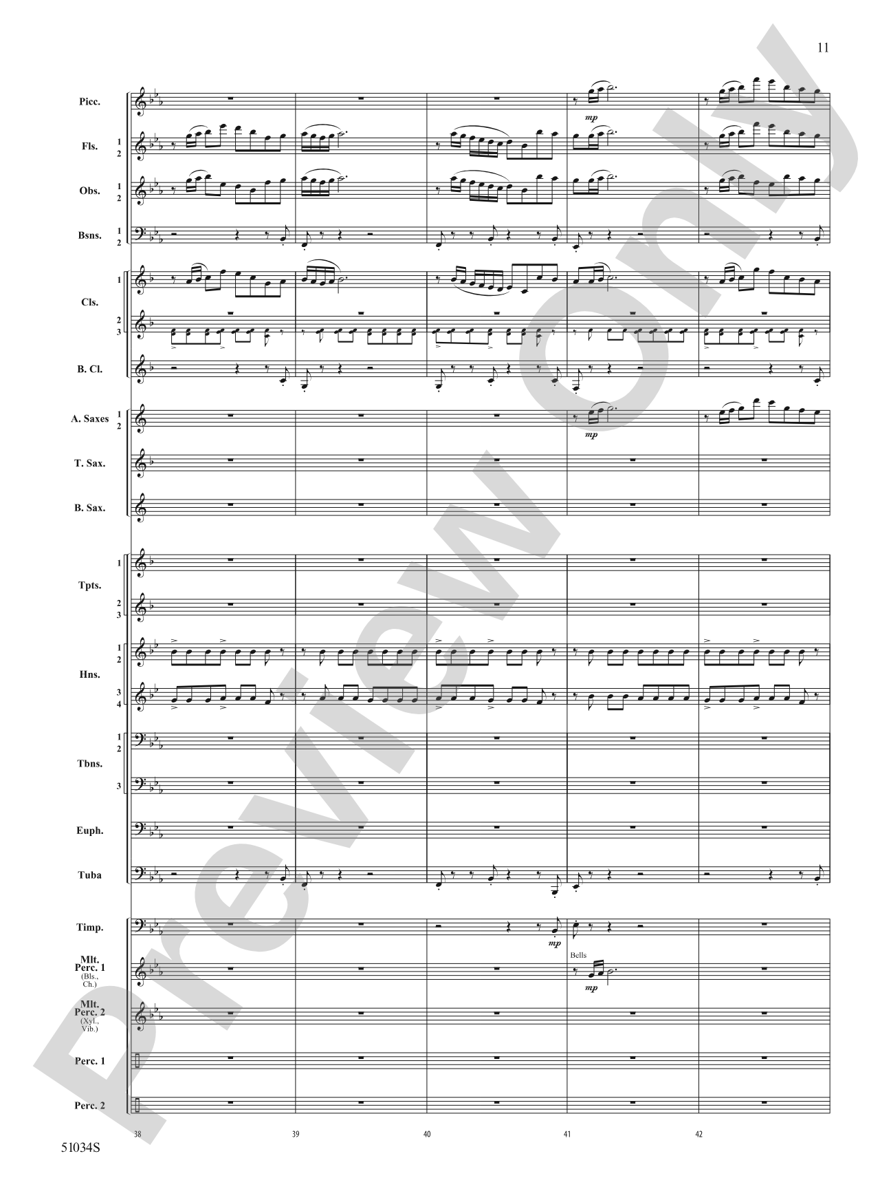 Woodlands Overture: Score