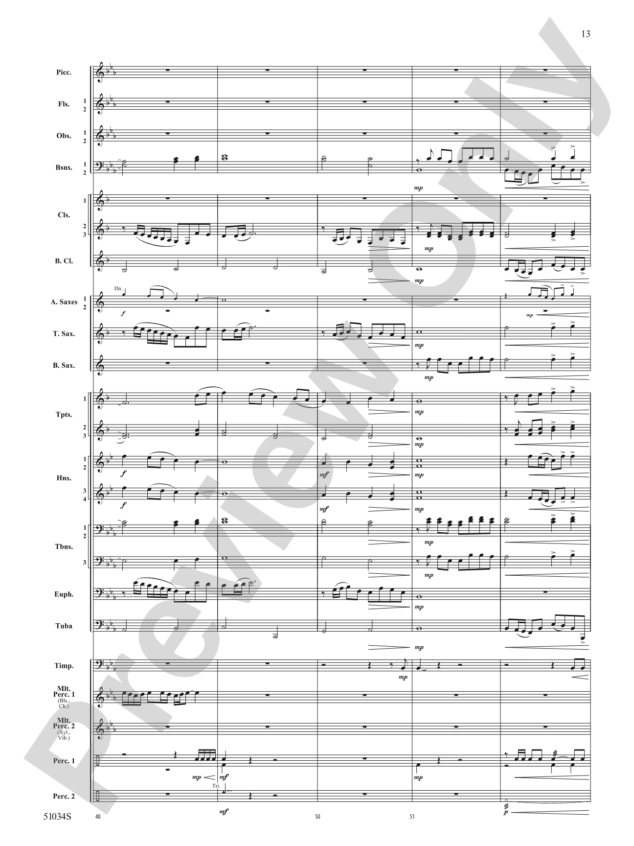 Woodlands Overture: Score