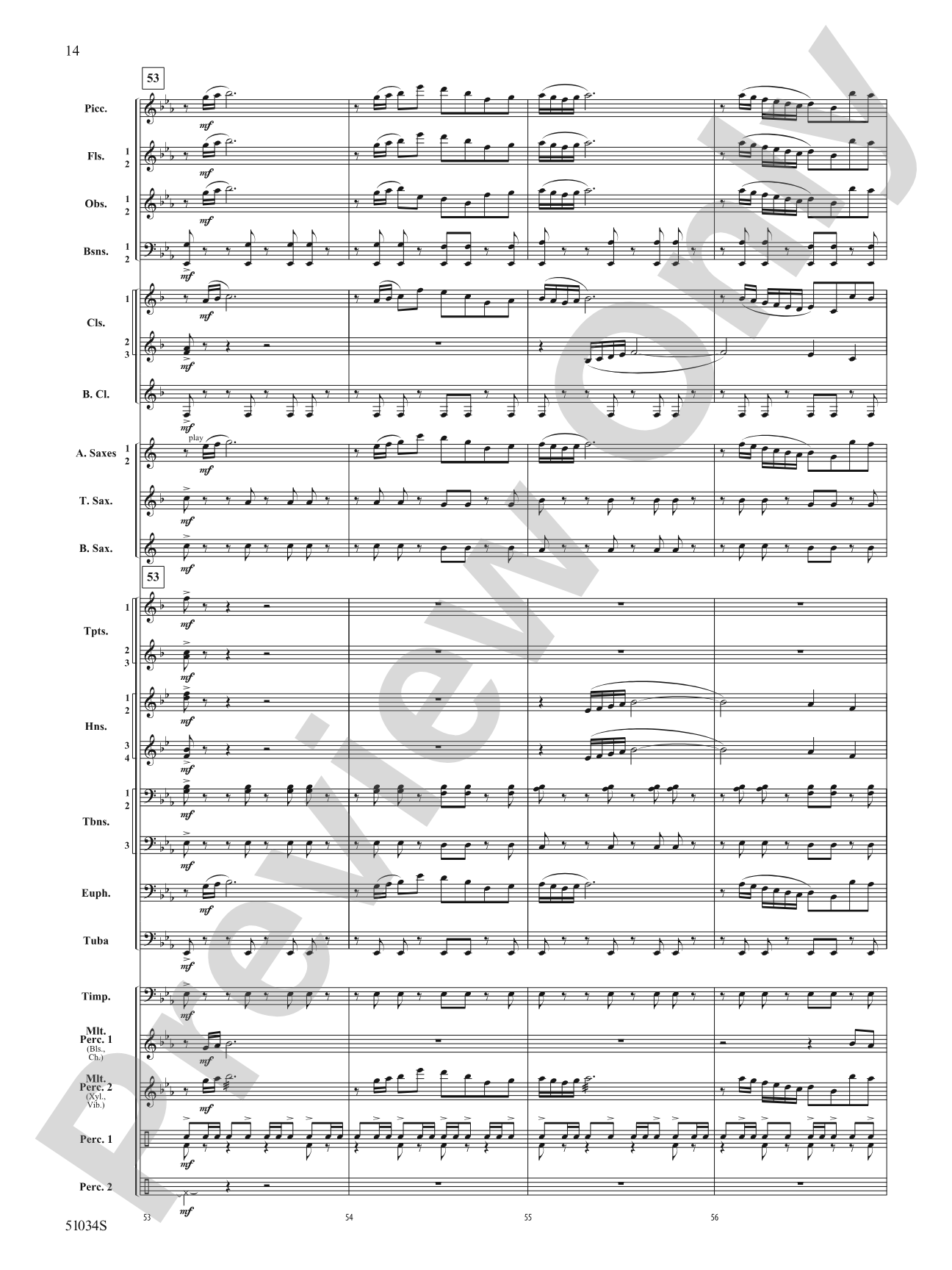 Woodlands Overture: Score