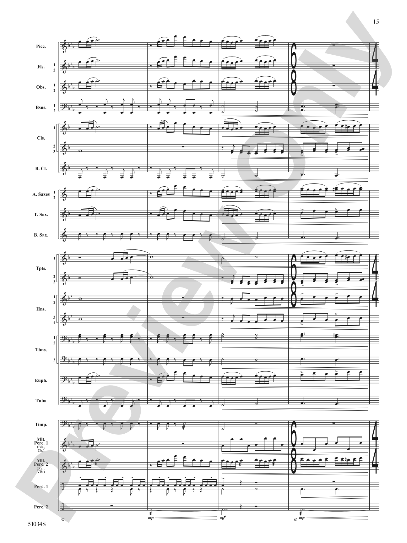 Woodlands Overture: Score
