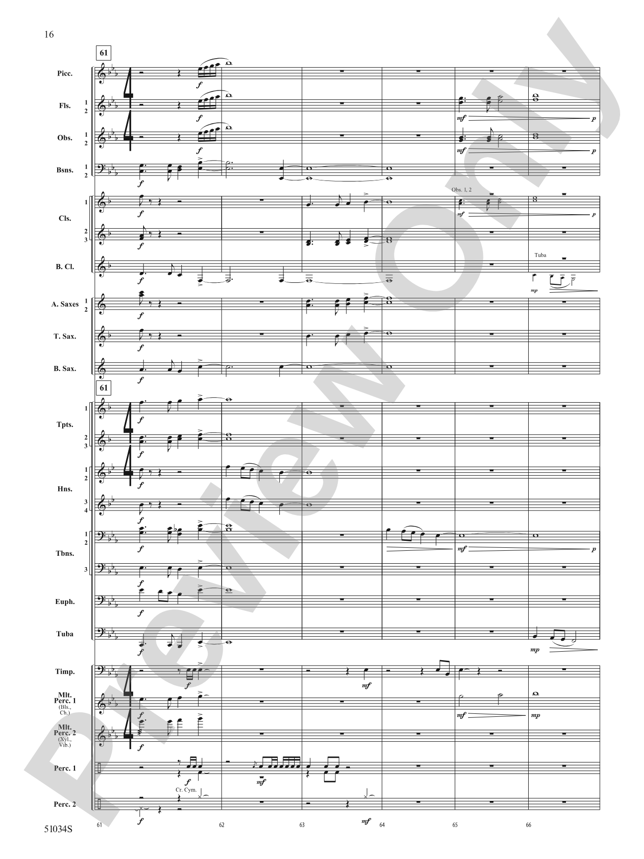Woodlands Overture: Score