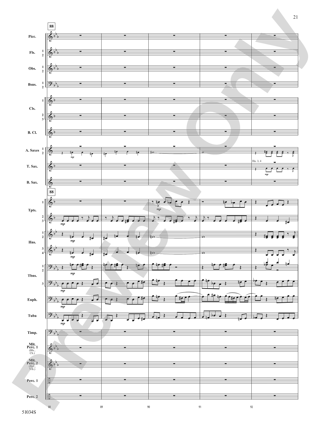 Woodlands Overture: Score