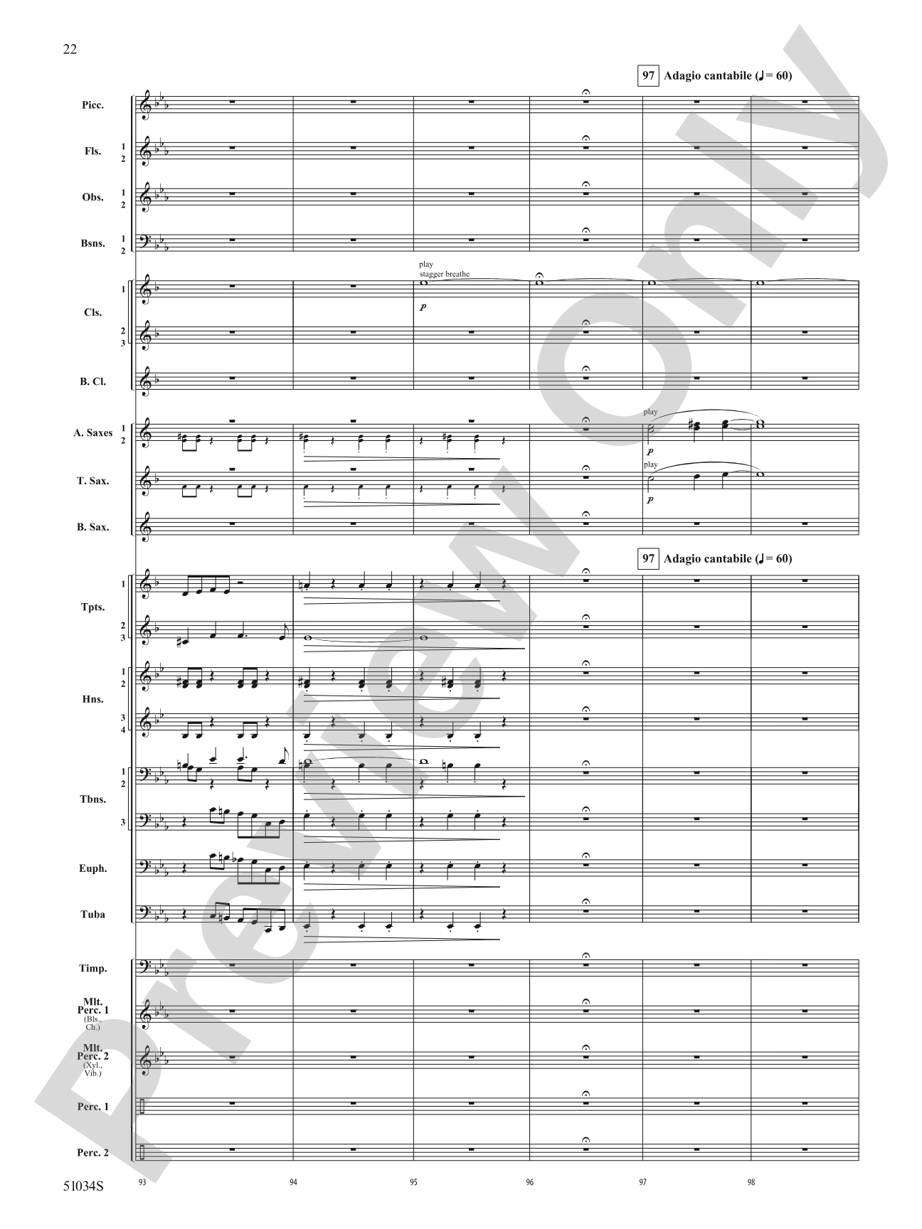 Woodlands Overture: Score