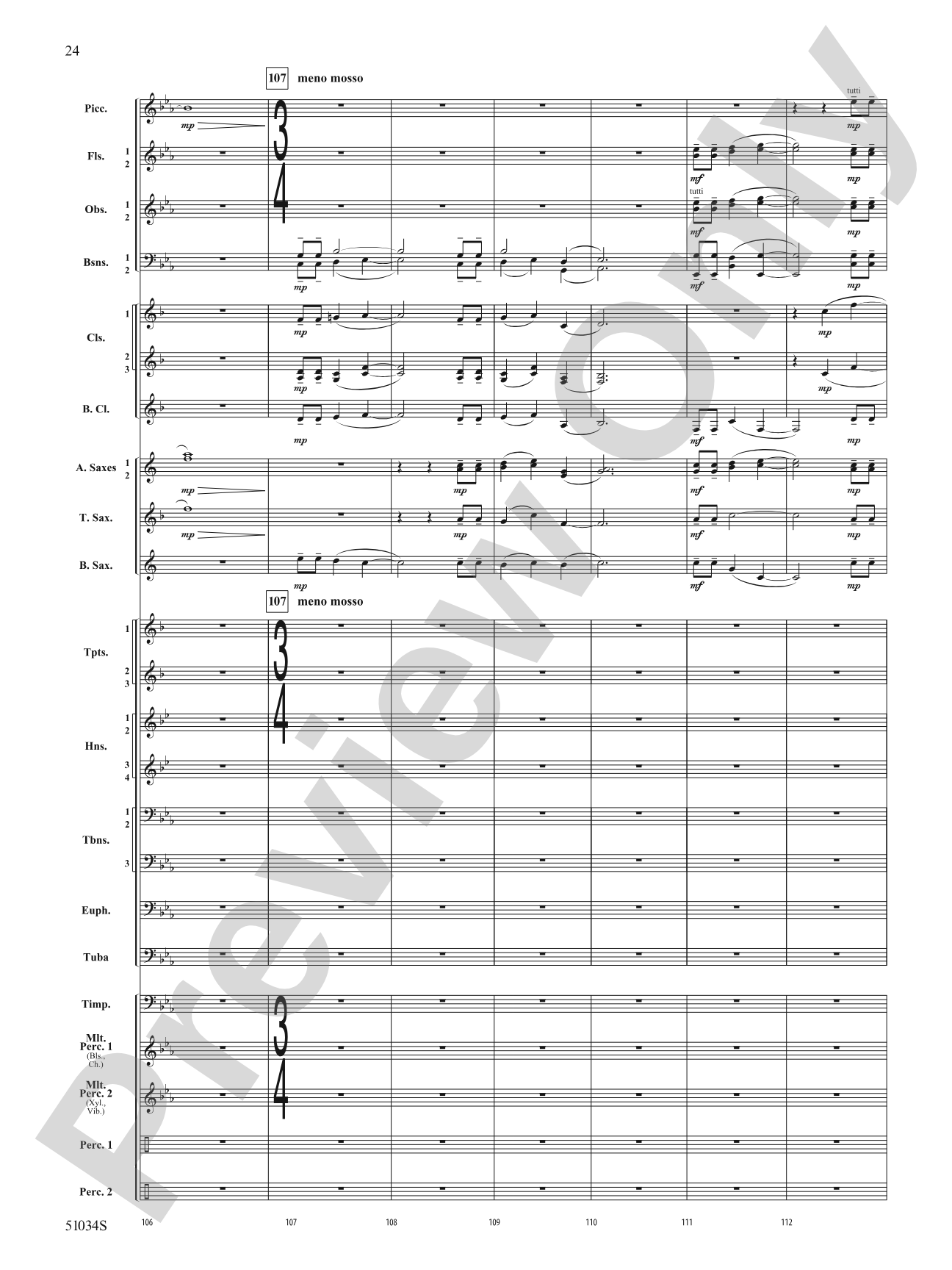 Woodlands Overture: Score