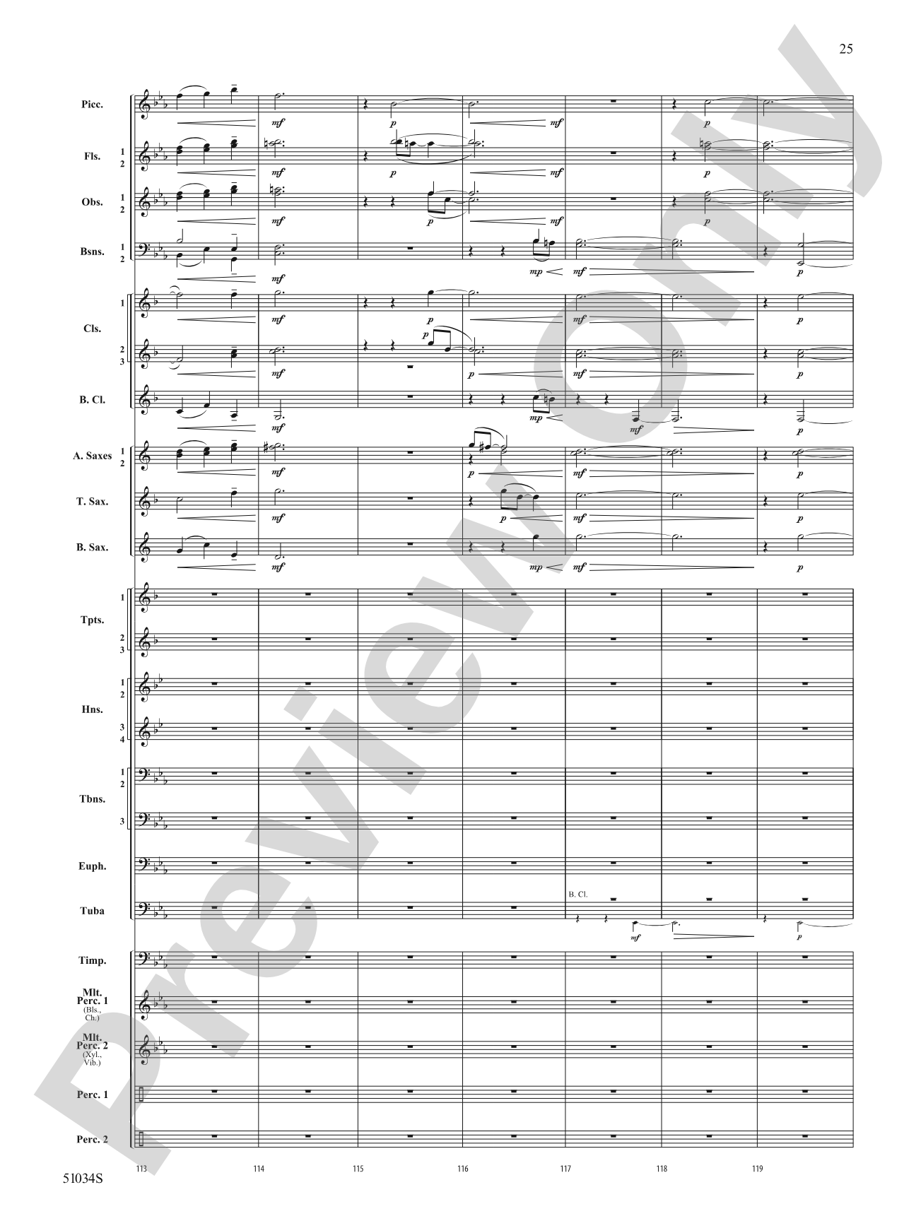 Woodlands Overture: Score