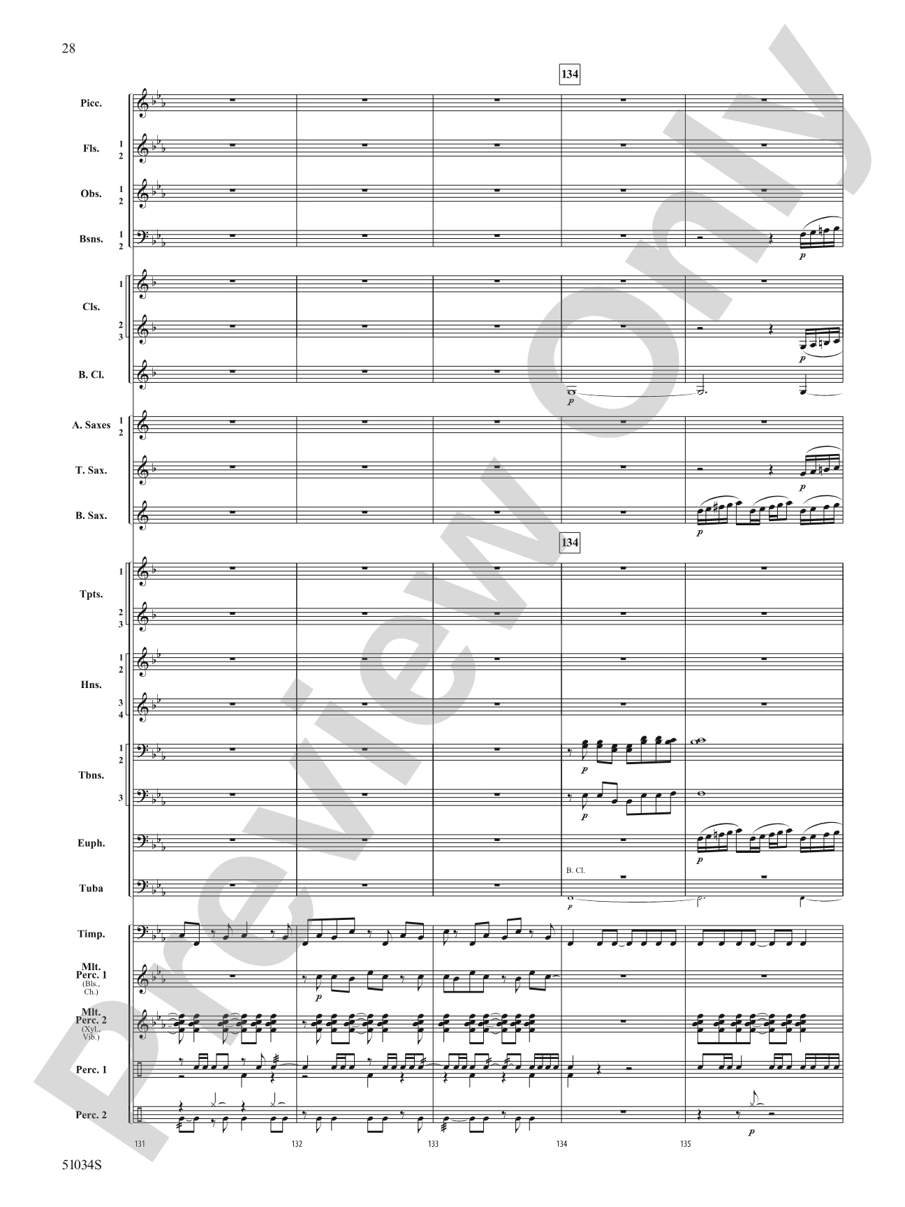 Woodlands Overture: Score