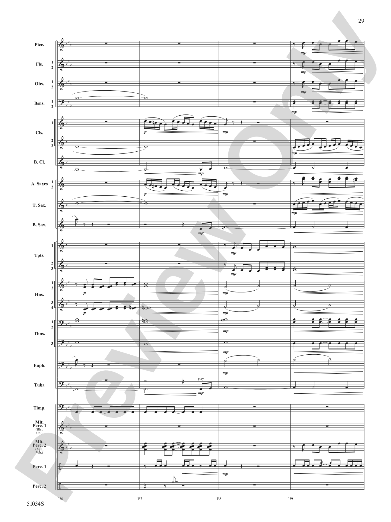 Woodlands Overture: Score