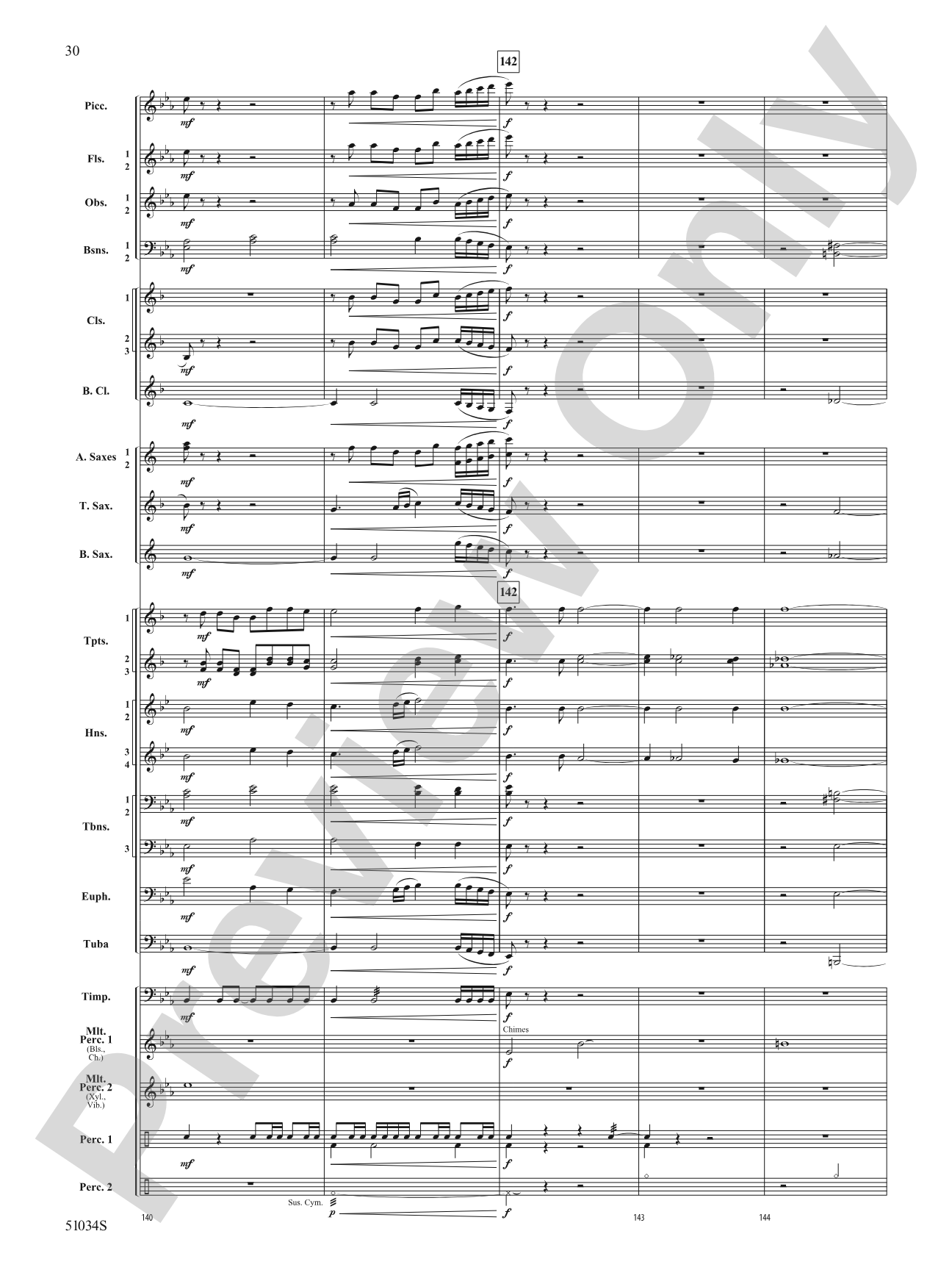 Woodlands Overture: Score
