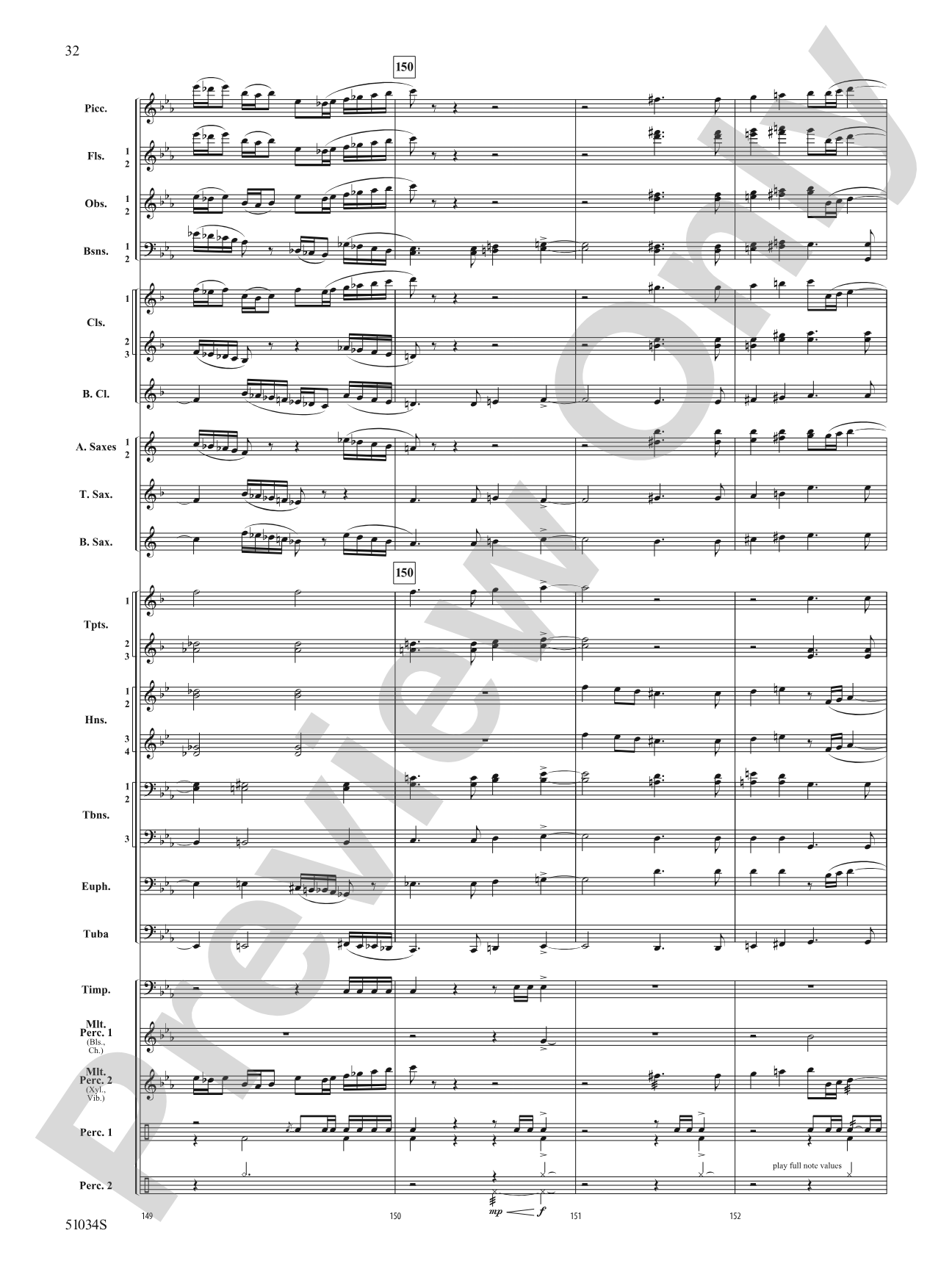 Woodlands Overture: Score