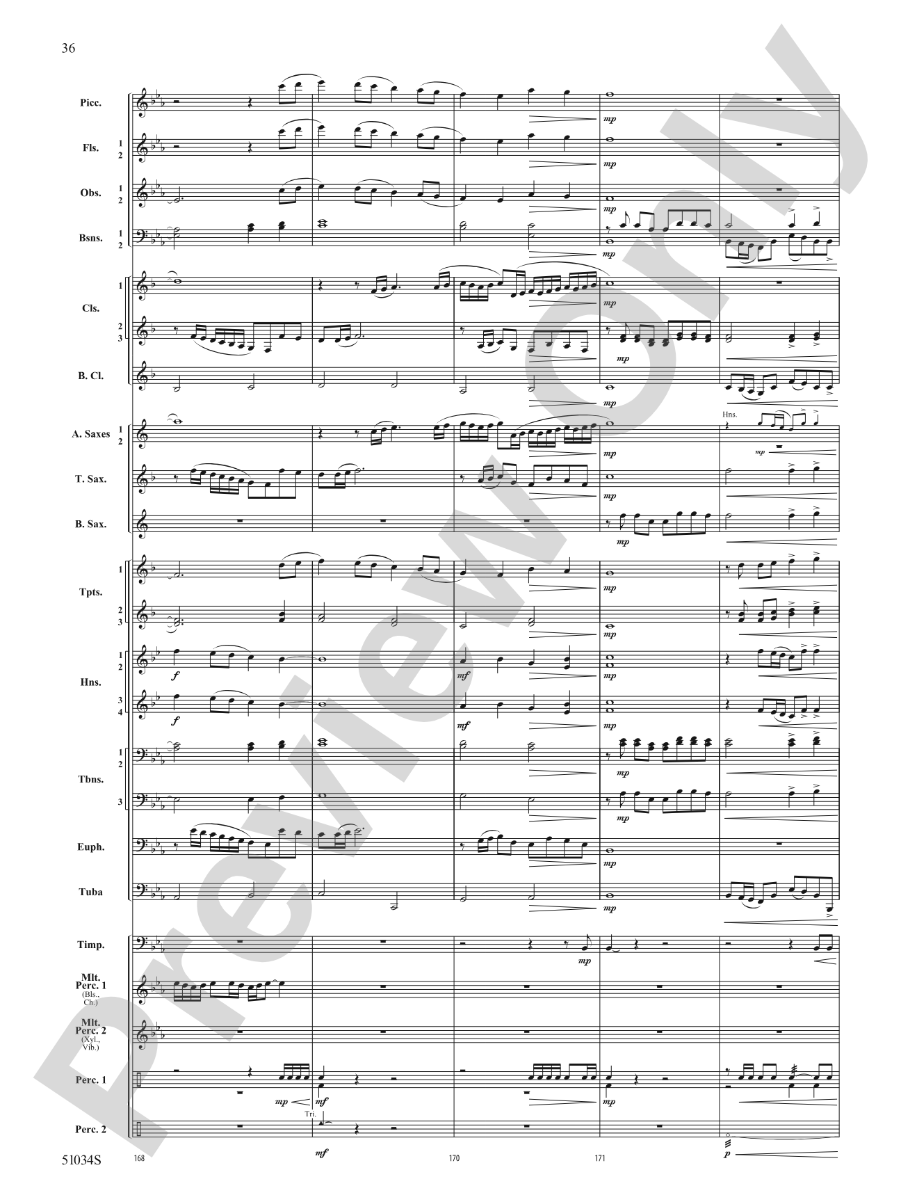 Woodlands Overture: Score