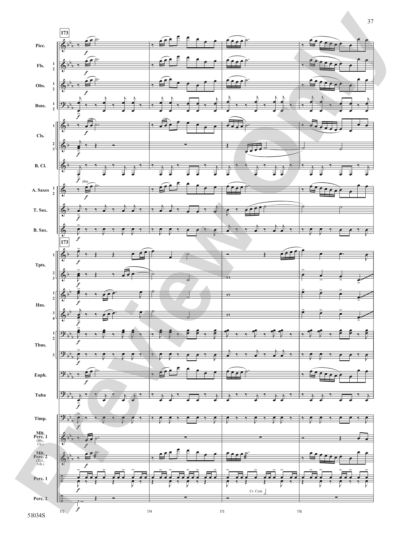 Woodlands Overture: Score