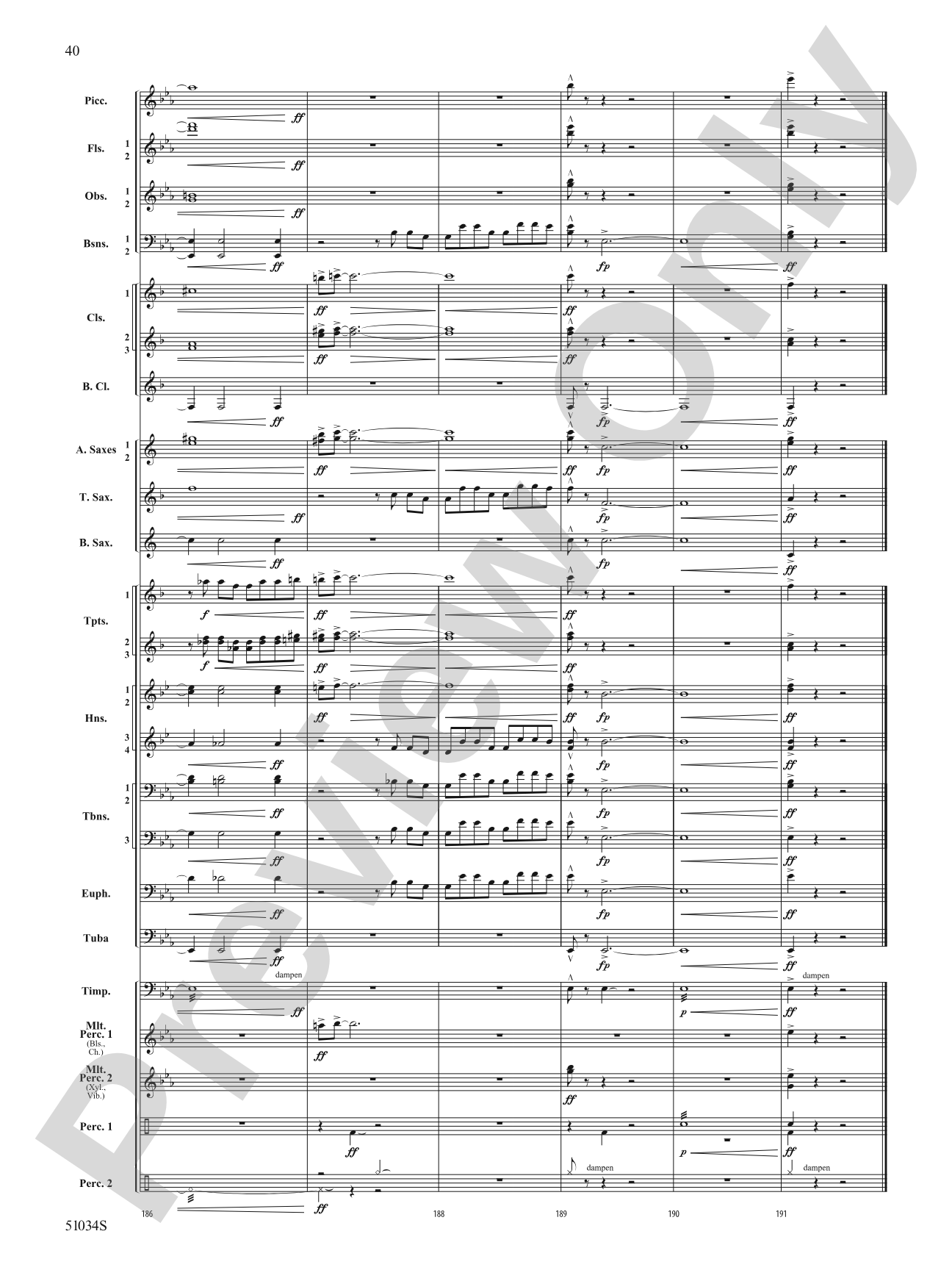 Woodlands Overture: Score