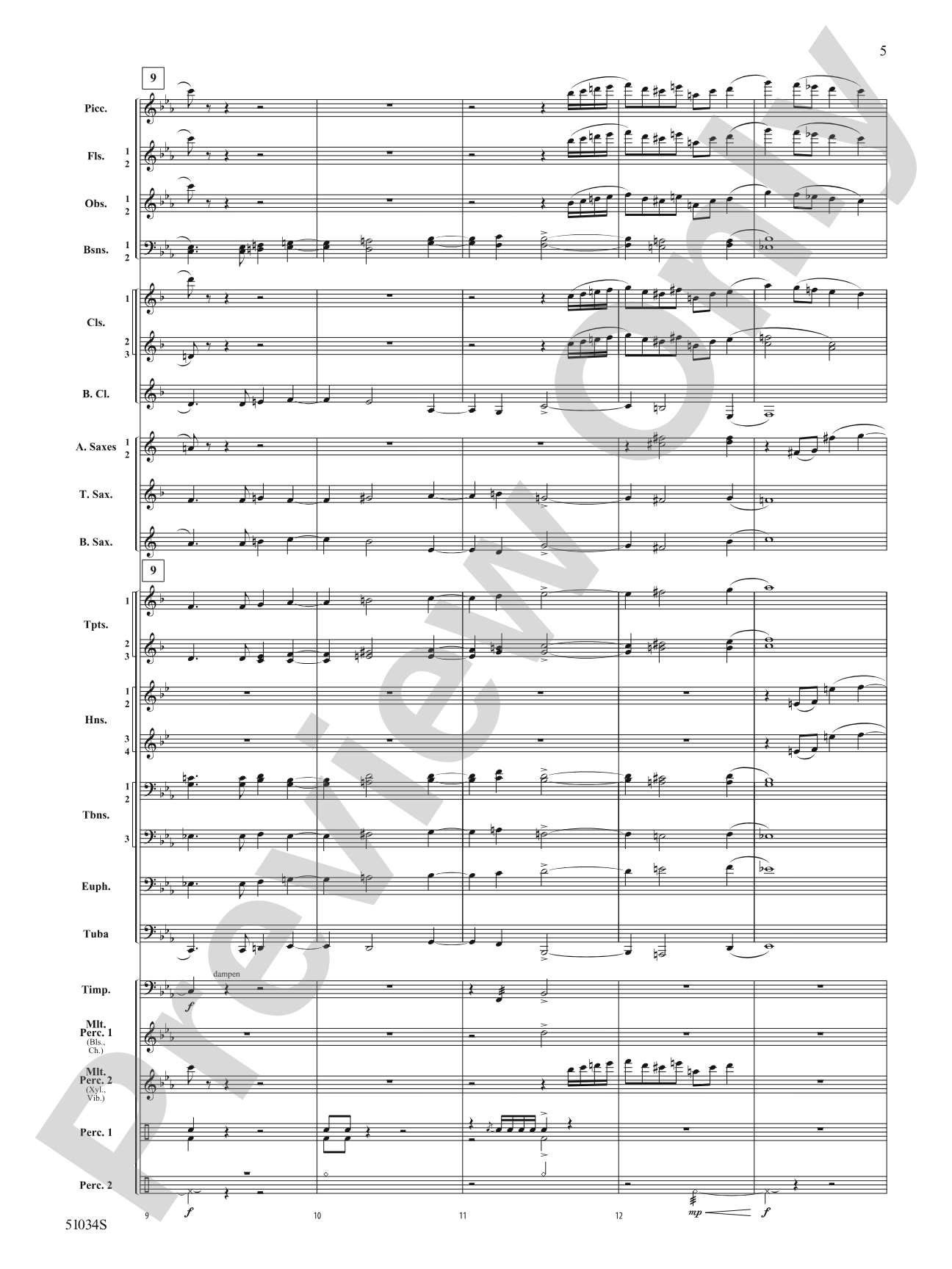 Woodlands Overture: Score