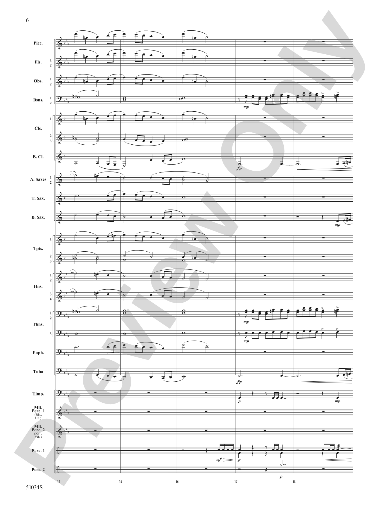 Woodlands Overture: Score