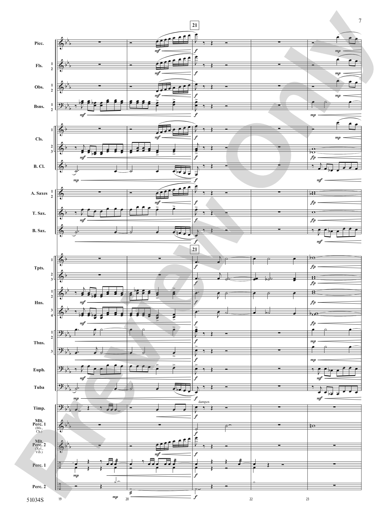 Woodlands Overture: Score