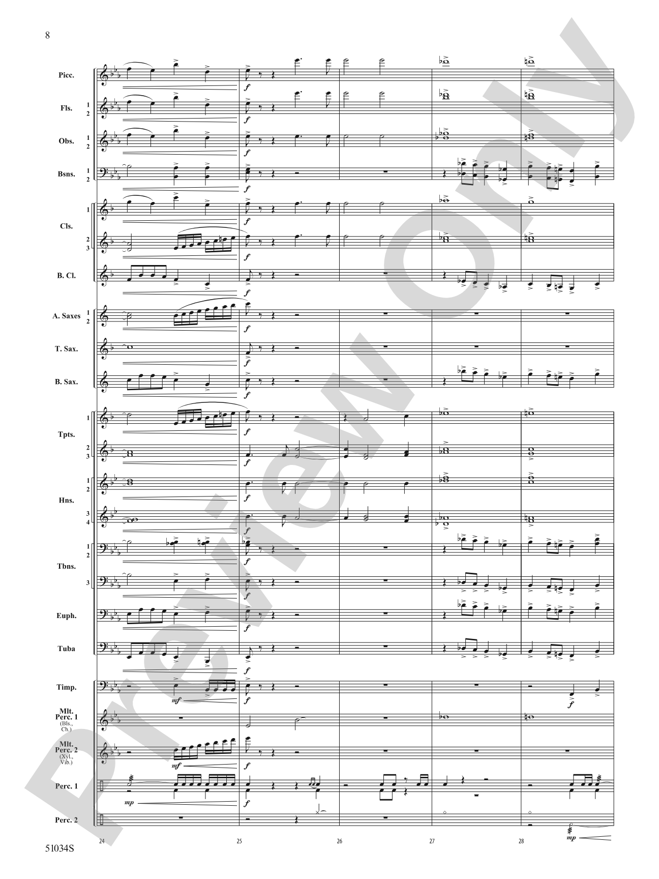 Woodlands Overture: Score