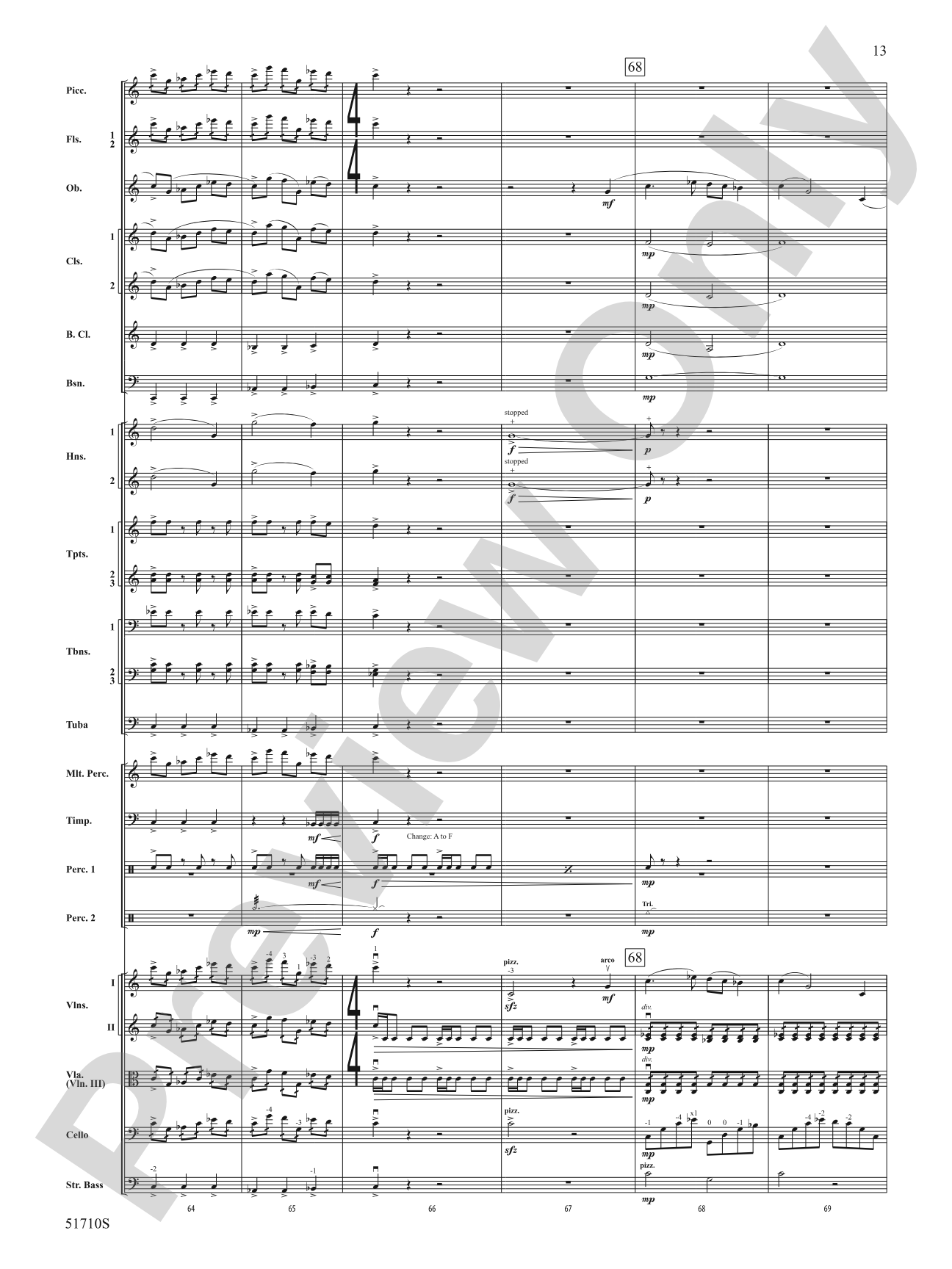 Terminus Approaching: Full Orchestra Conductor Score & Parts