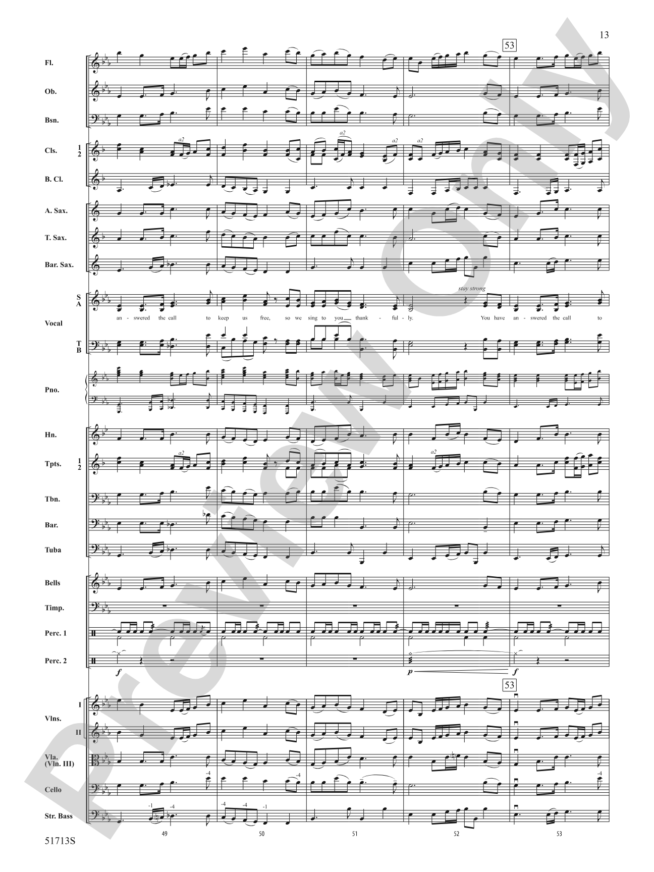 Thankfully: Full Orchestra Conductor Score & Parts