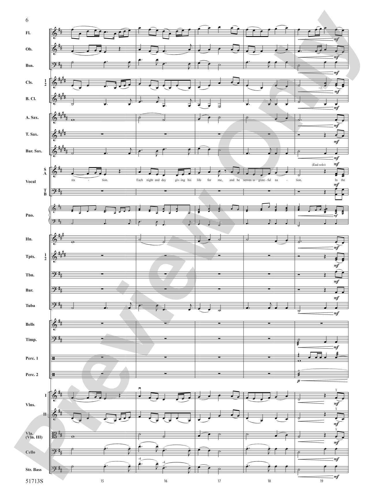 Thankfully: Full Orchestra Conductor Score & Parts