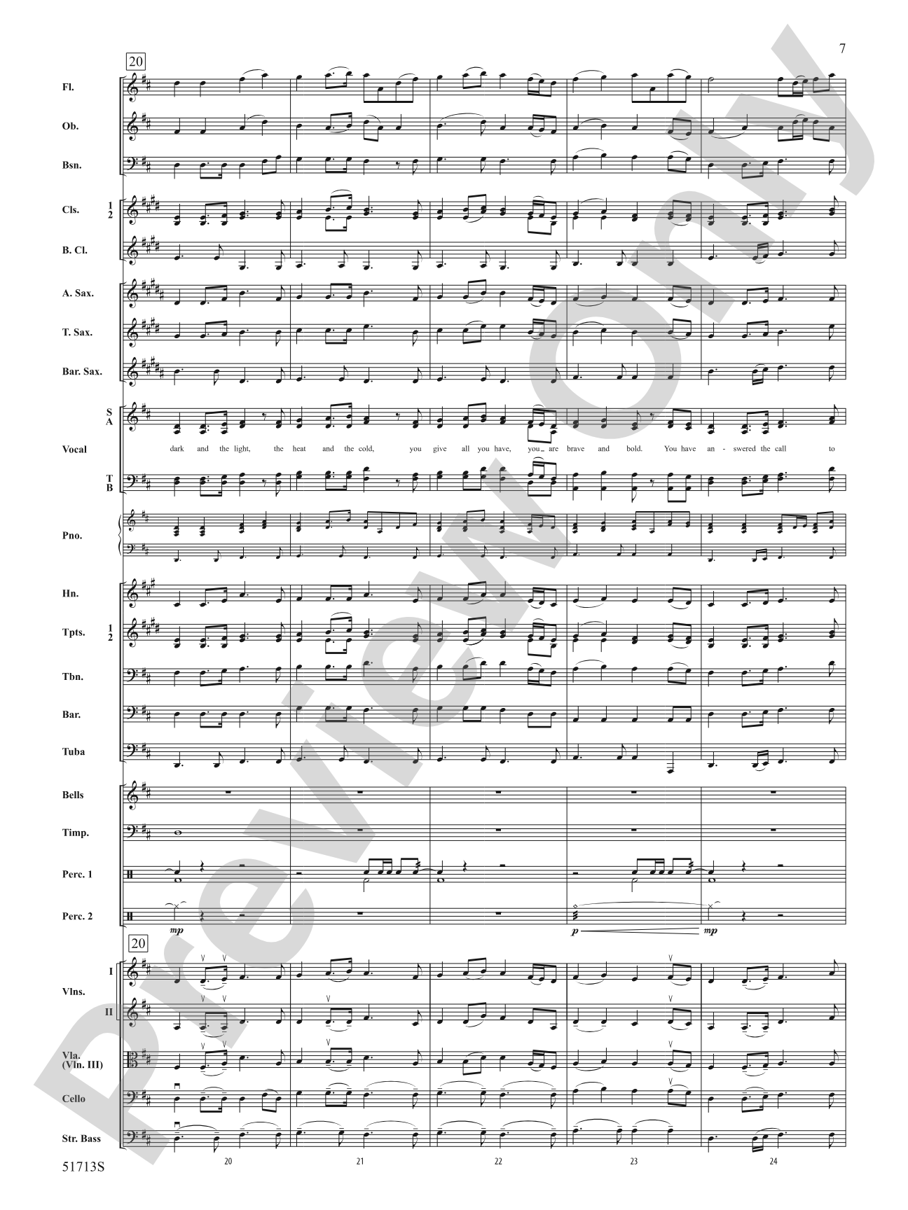 Thankfully: Full Orchestra Conductor Score & Parts