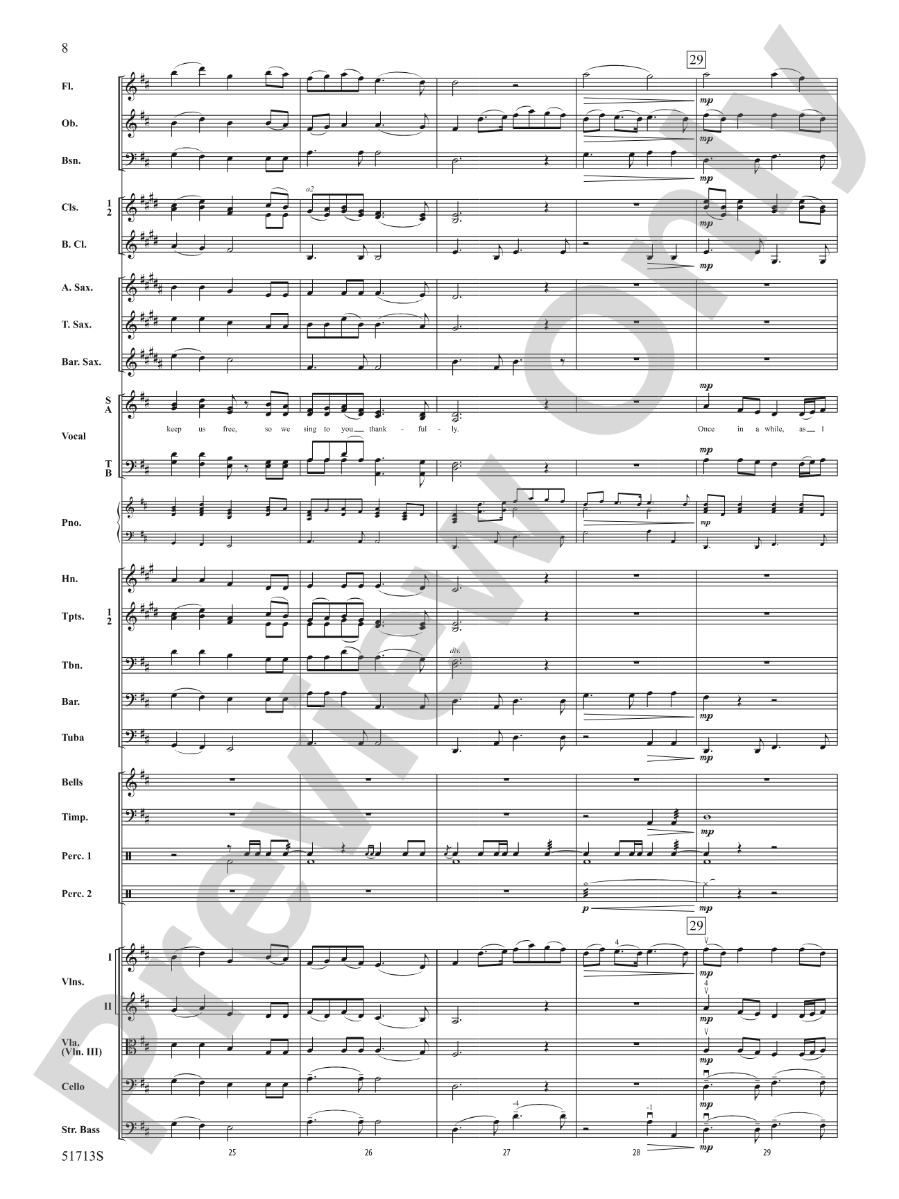 Thankfully: Full Orchestra Conductor Score & Parts