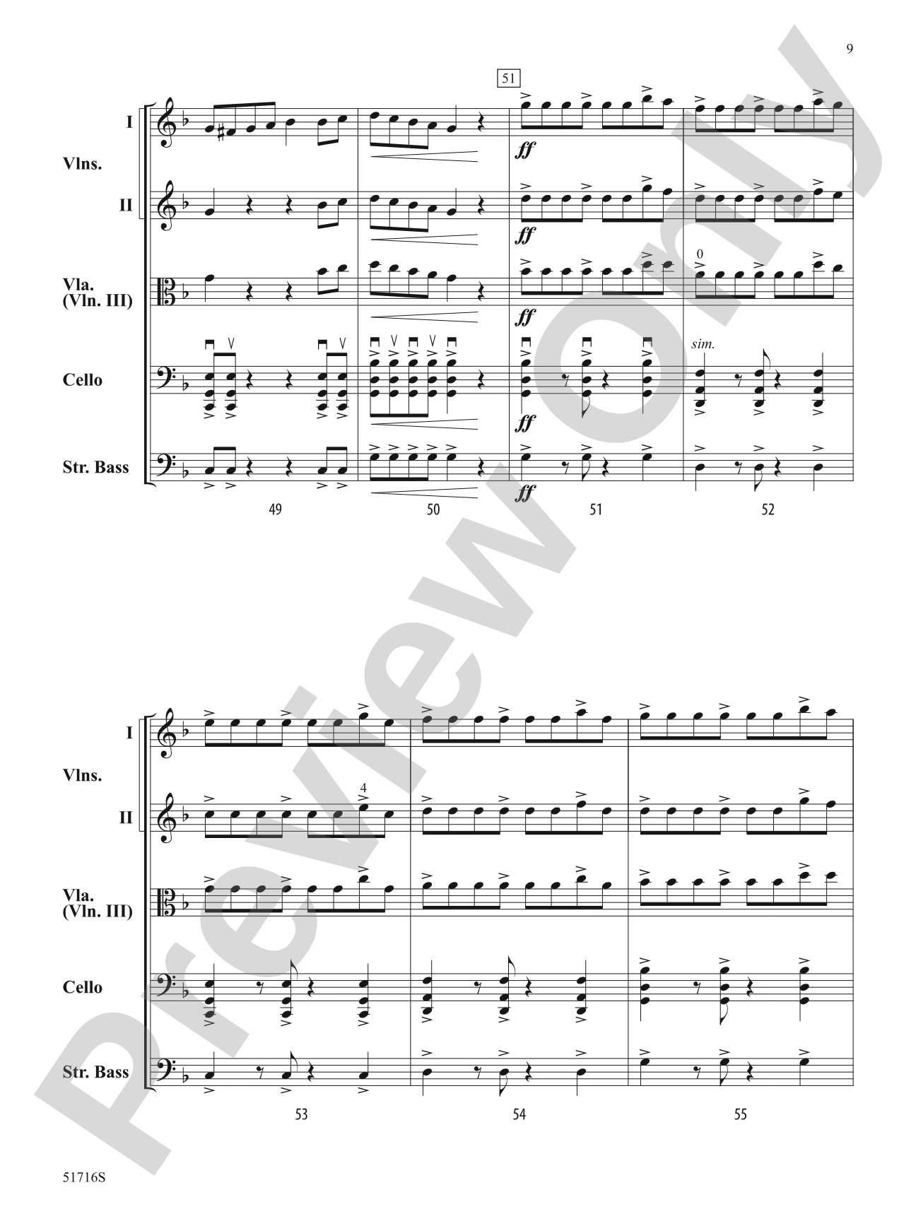 Dance of the Imps: String Orchestra Conductor Score & Parts
