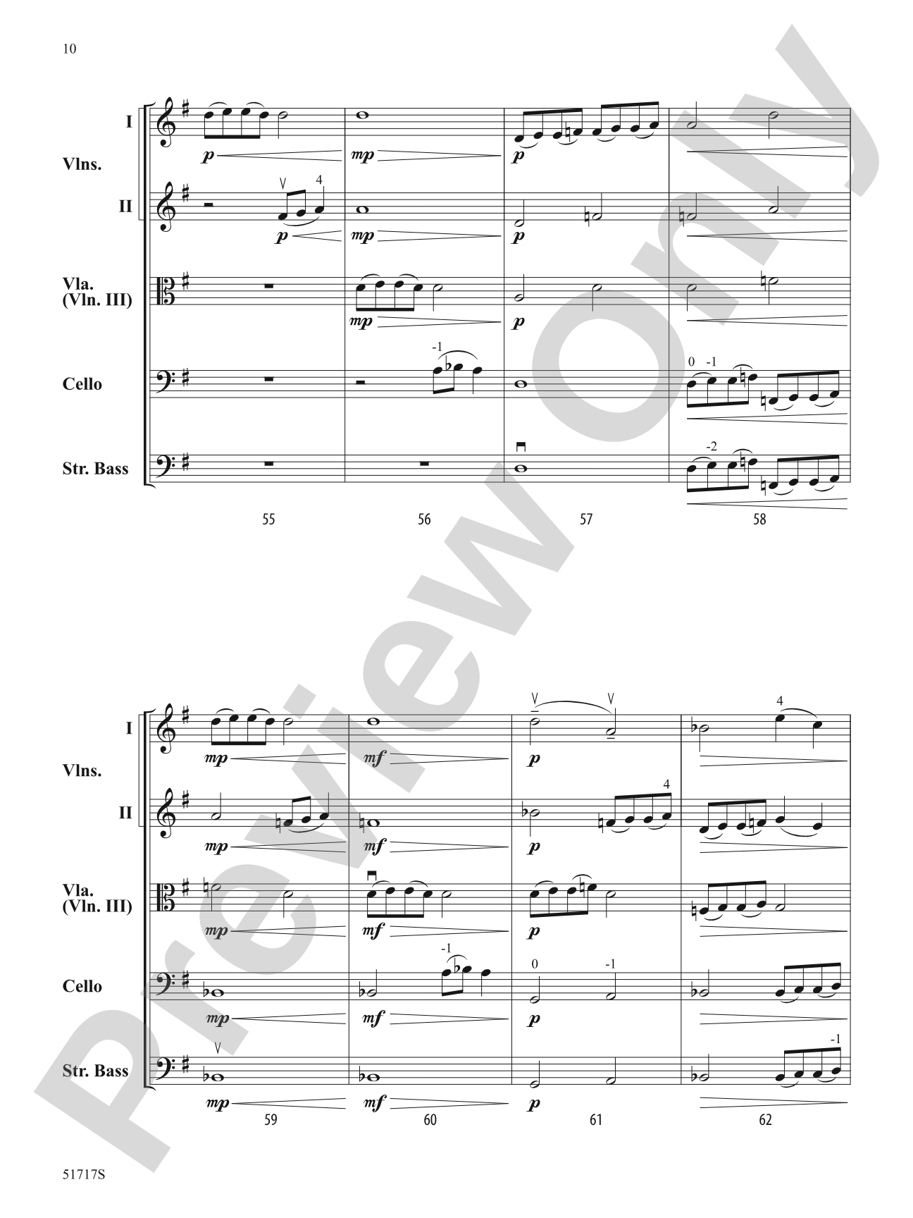 Mysterious Forces: String Orchestra Conductor Score & Parts