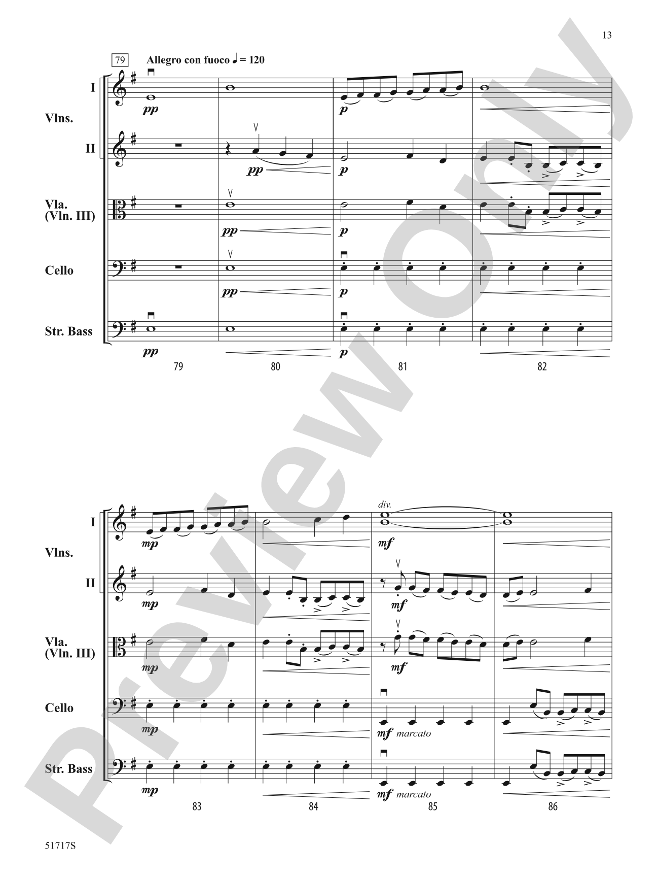 Mysterious Forces: String Orchestra Conductor Score & Parts