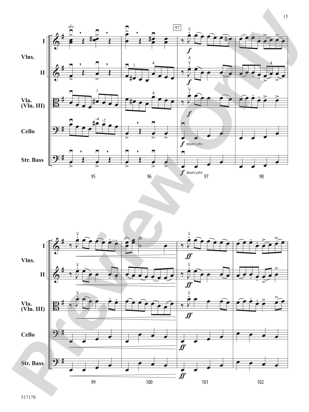 Mysterious Forces: String Orchestra Conductor Score & Parts