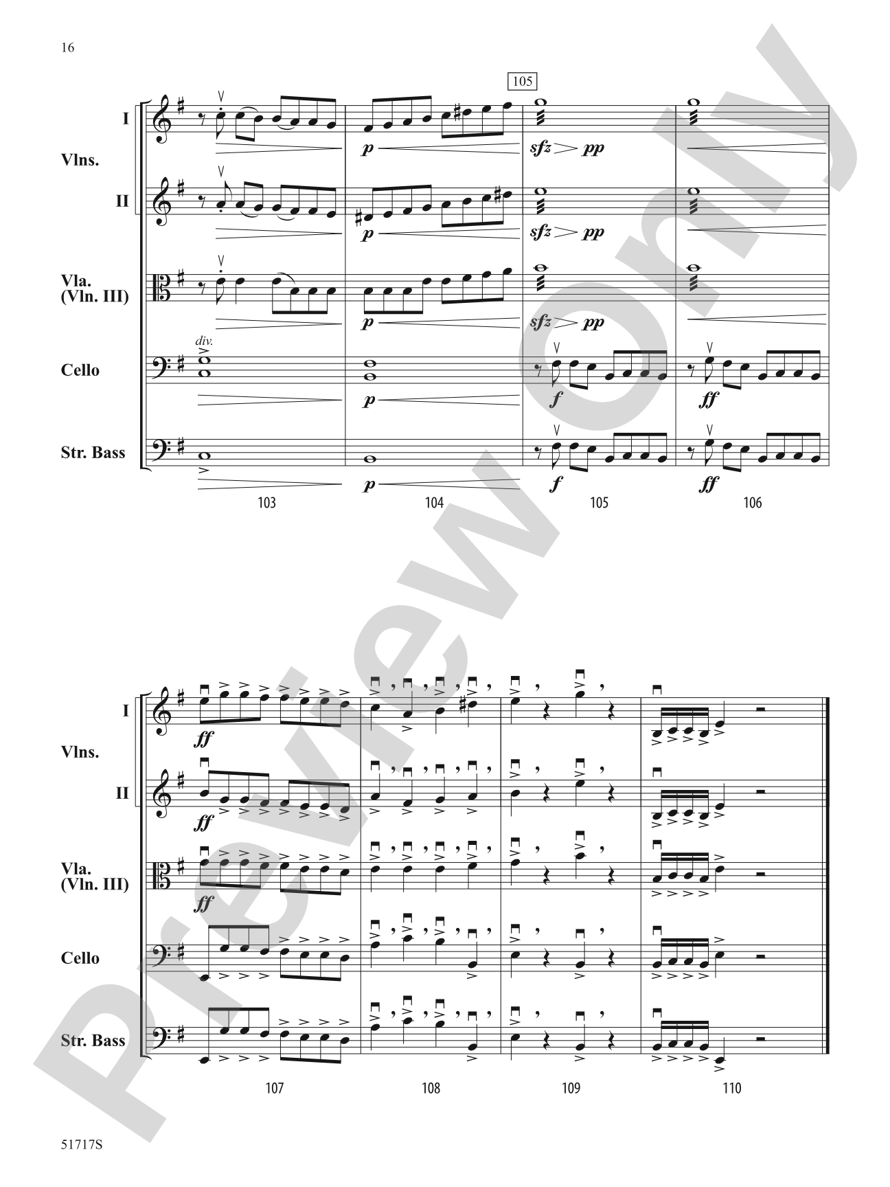 Mysterious Forces: String Orchestra Conductor Score & Parts