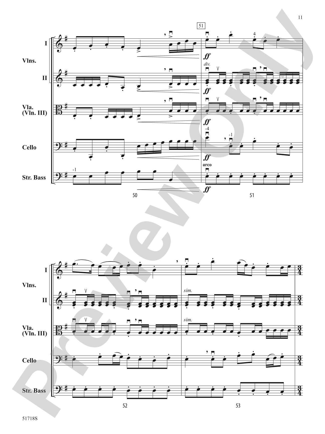 The Marauder's Tale: String Orchestra Conductor Score & Parts