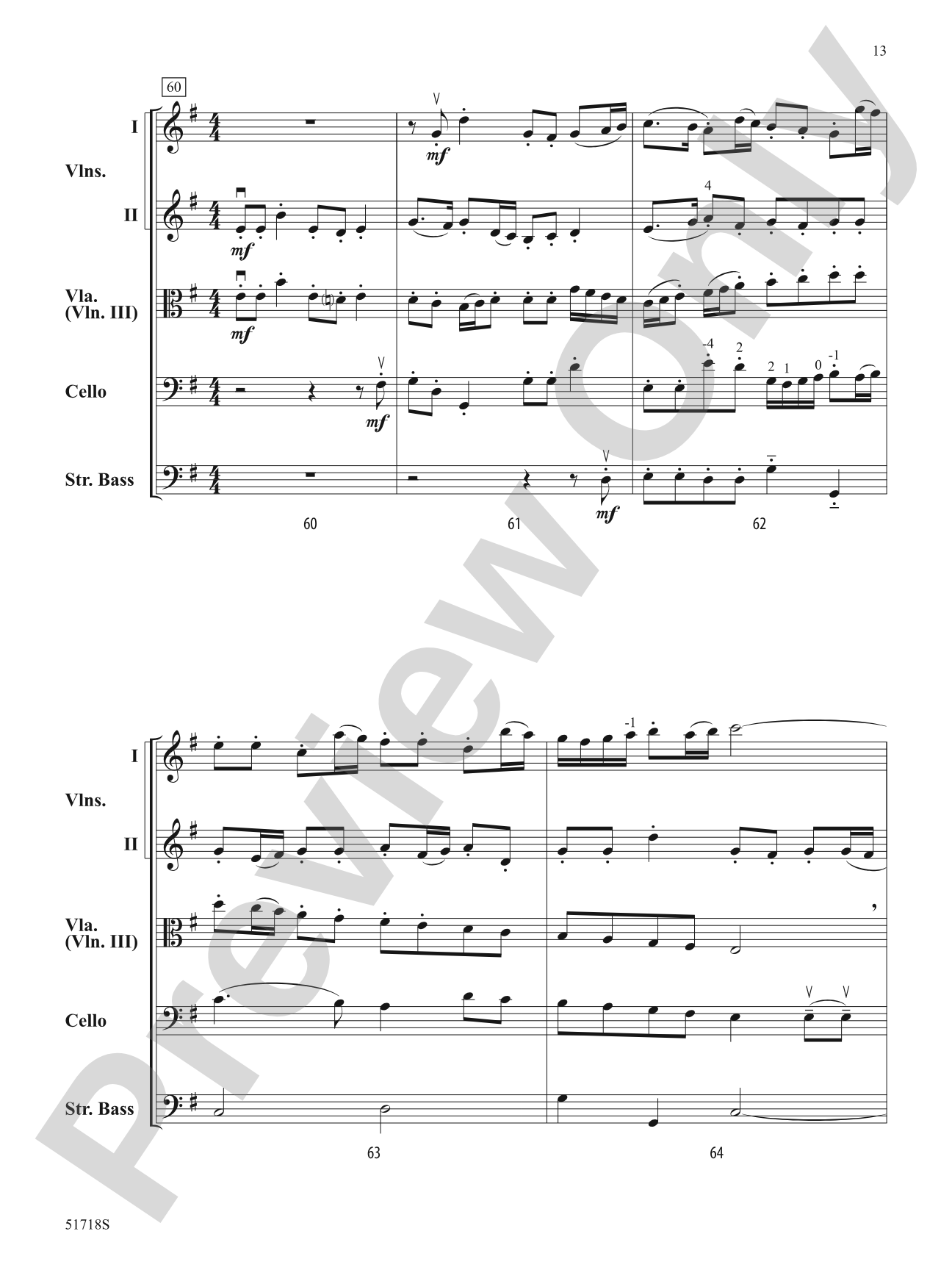 The Marauder's Tale: String Orchestra Conductor Score & Parts