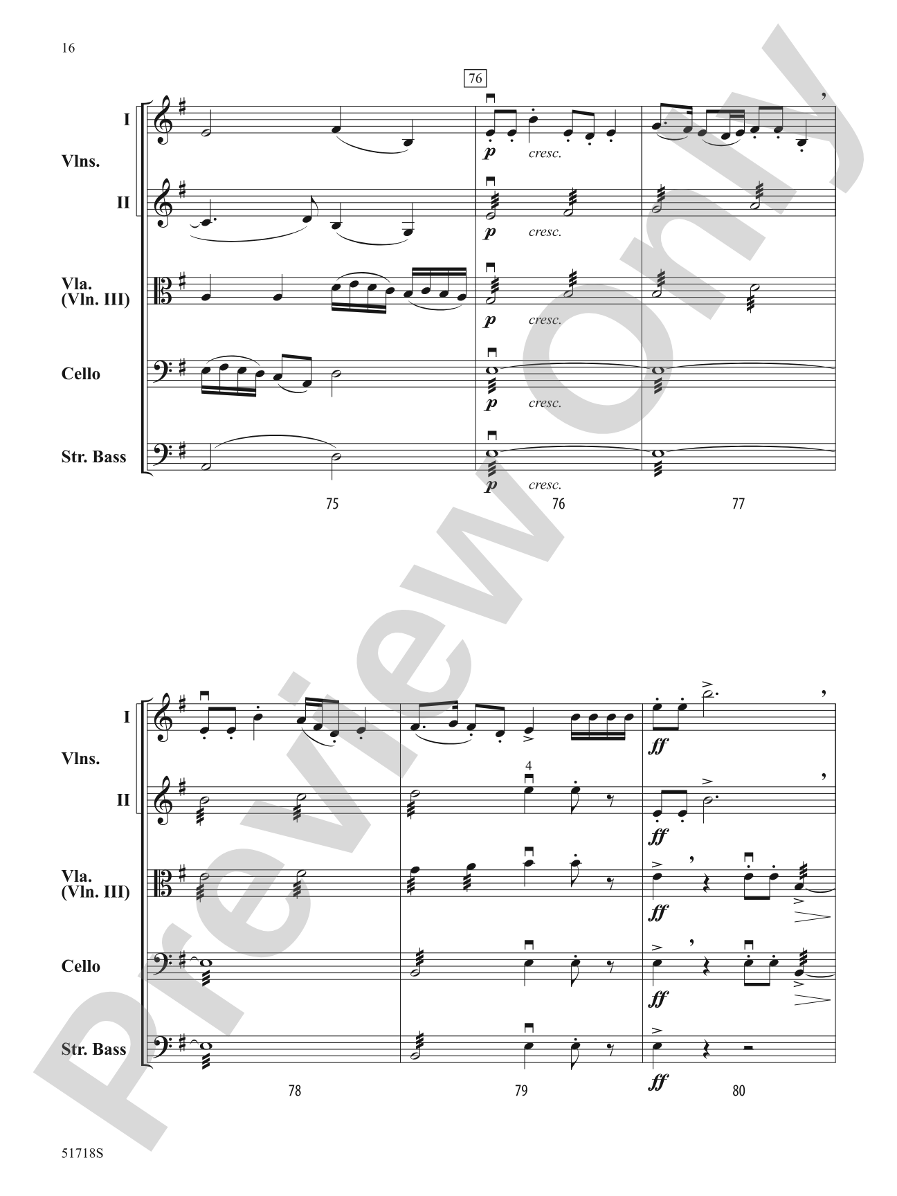 The Marauder's Tale: String Orchestra Conductor Score & Parts