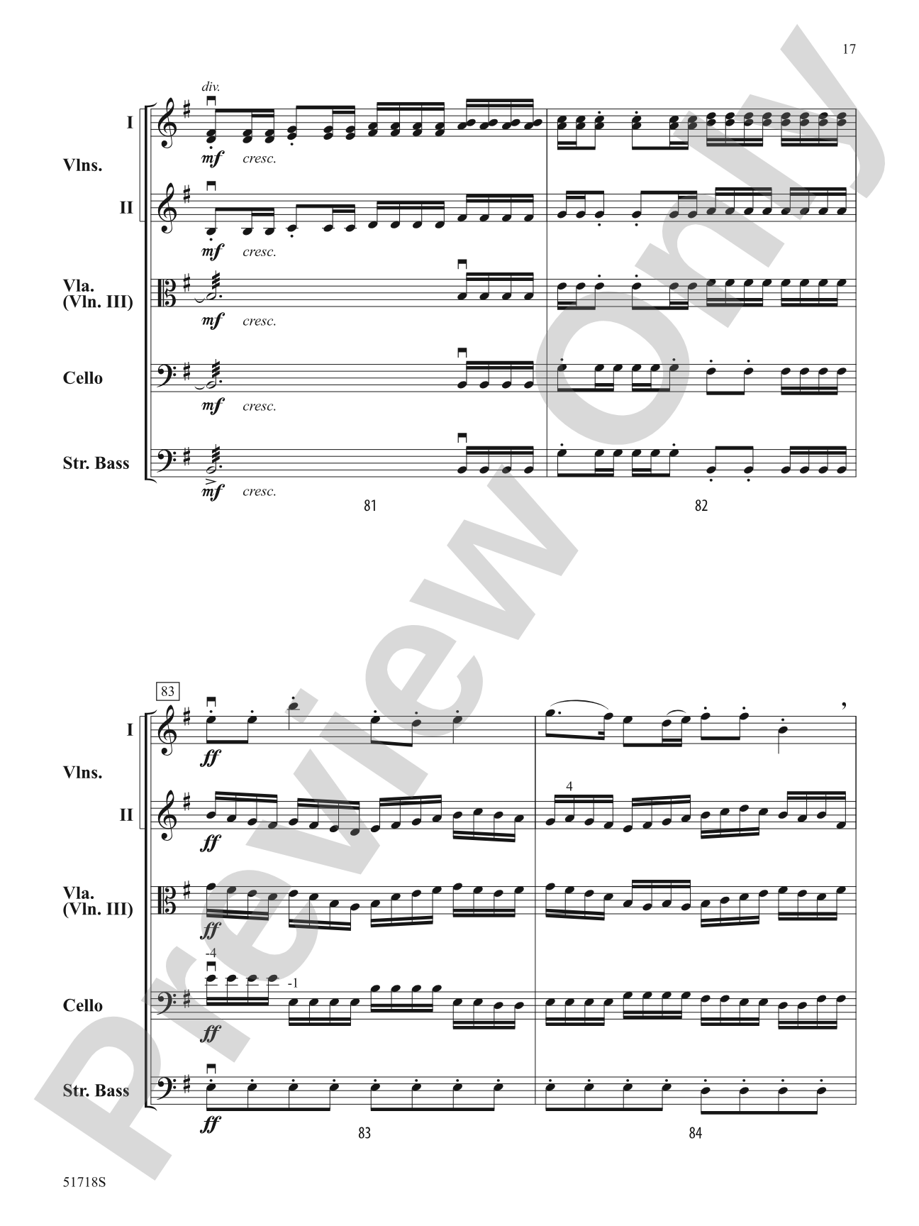 The Marauder's Tale: String Orchestra Conductor Score & Parts