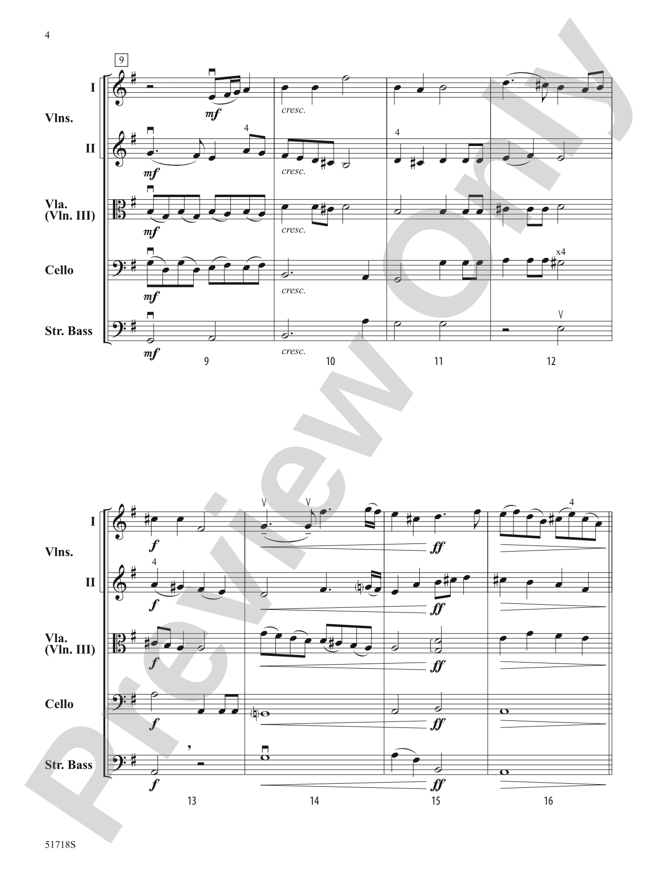 The Marauder's Tale: String Orchestra Conductor Score & Parts