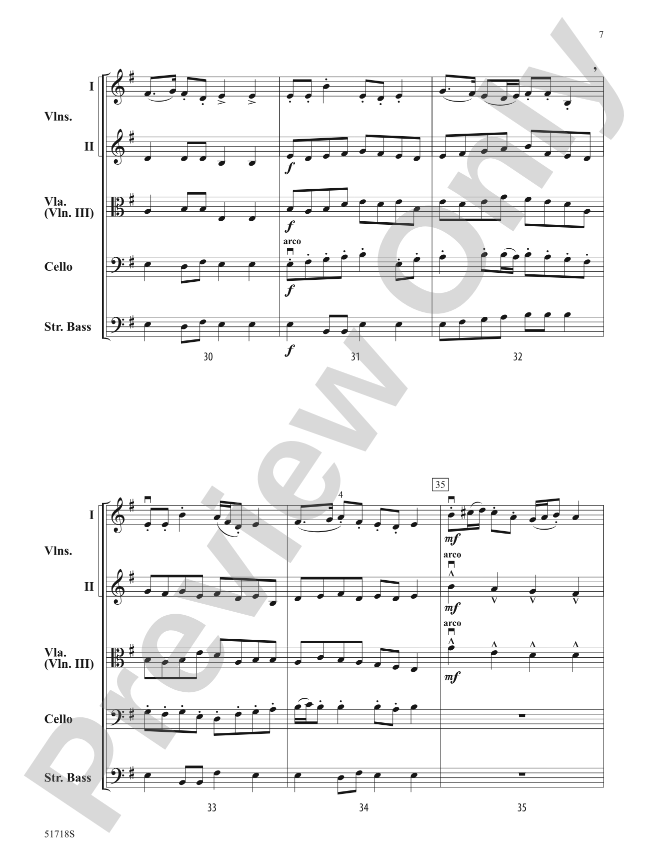 The Marauder's Tale: String Orchestra Conductor Score & Parts