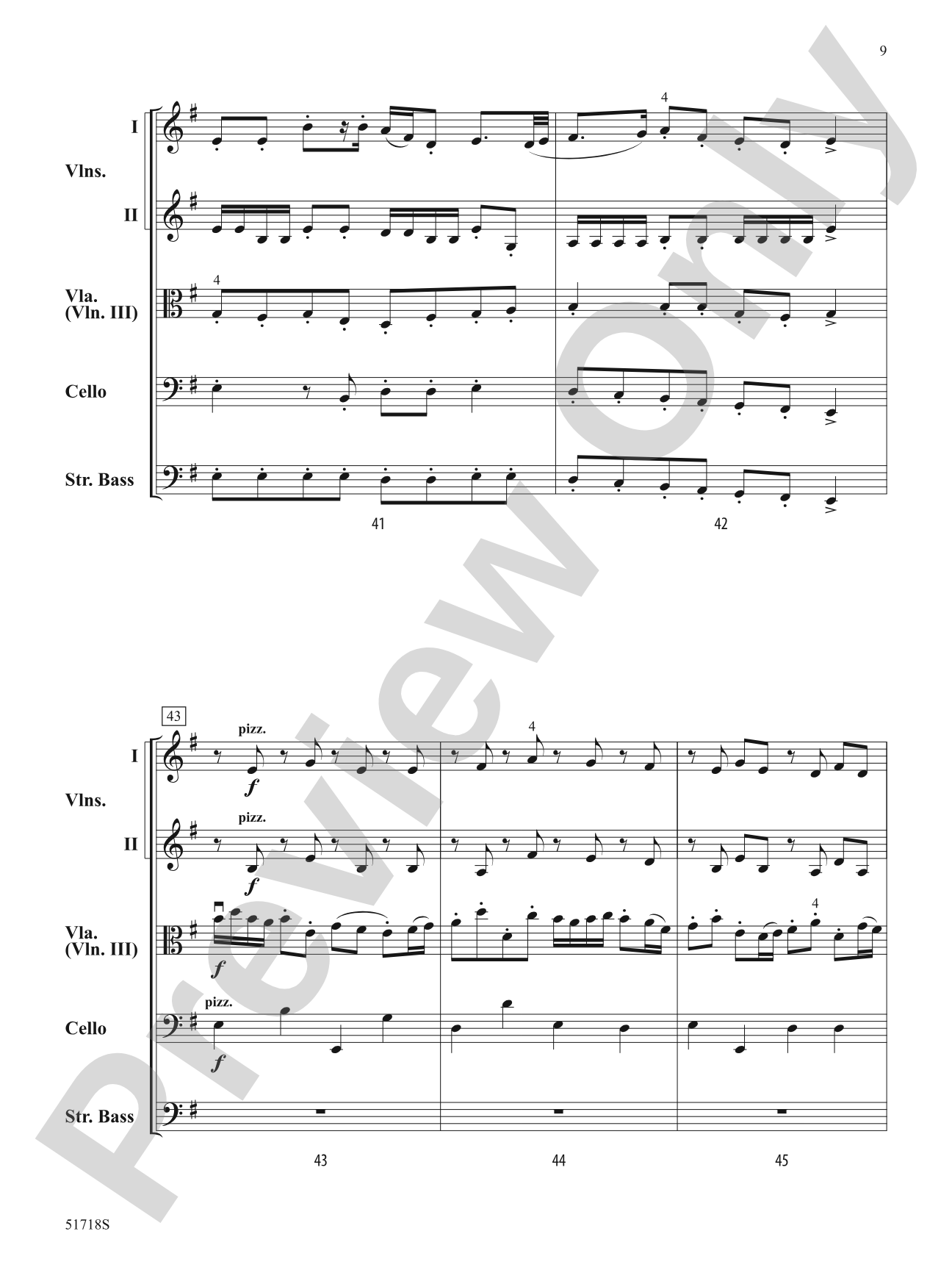 The Marauder's Tale: String Orchestra Conductor Score & Parts