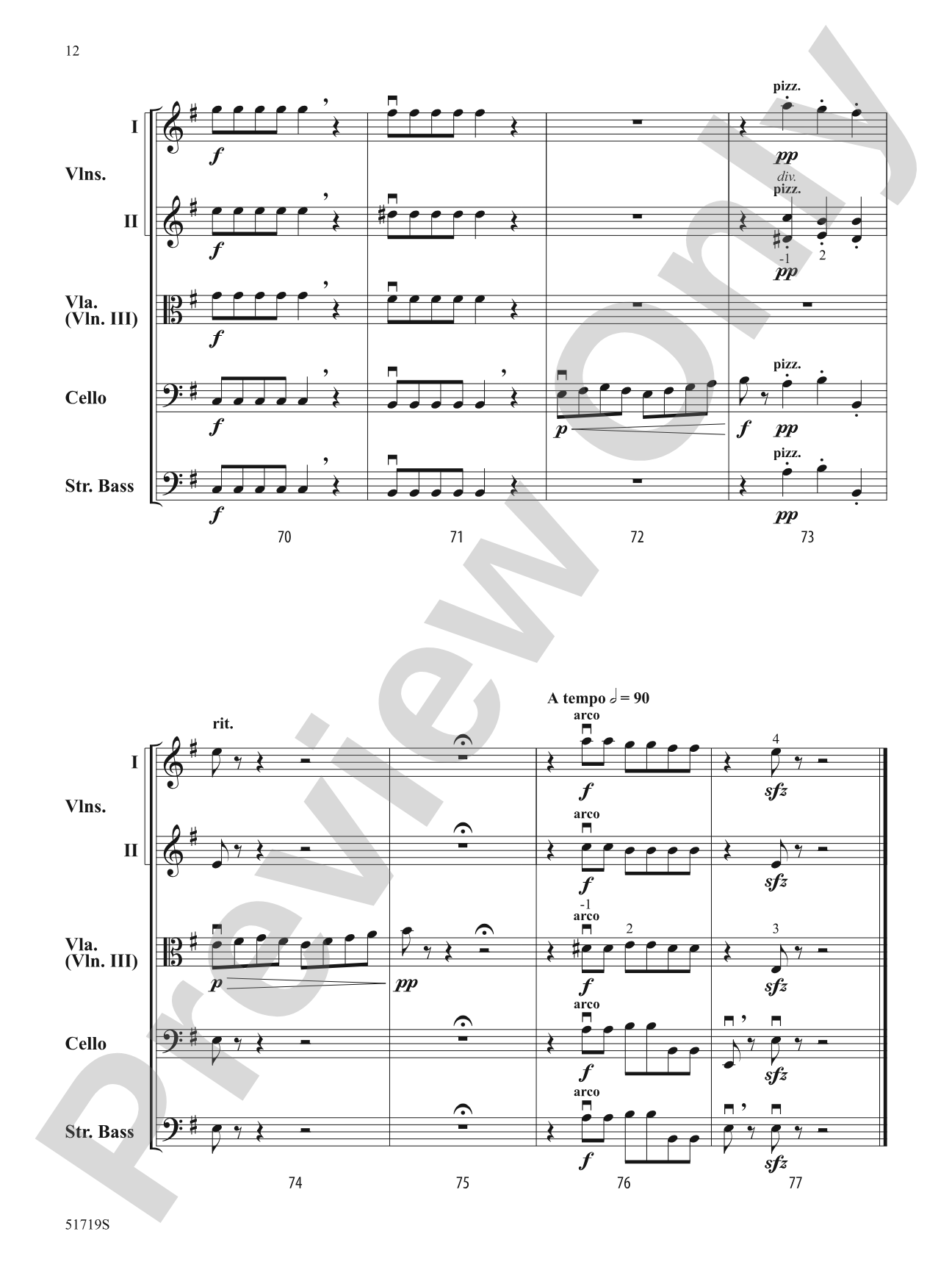 Fury of the Strings: String Orchestra Conductor Score & Parts