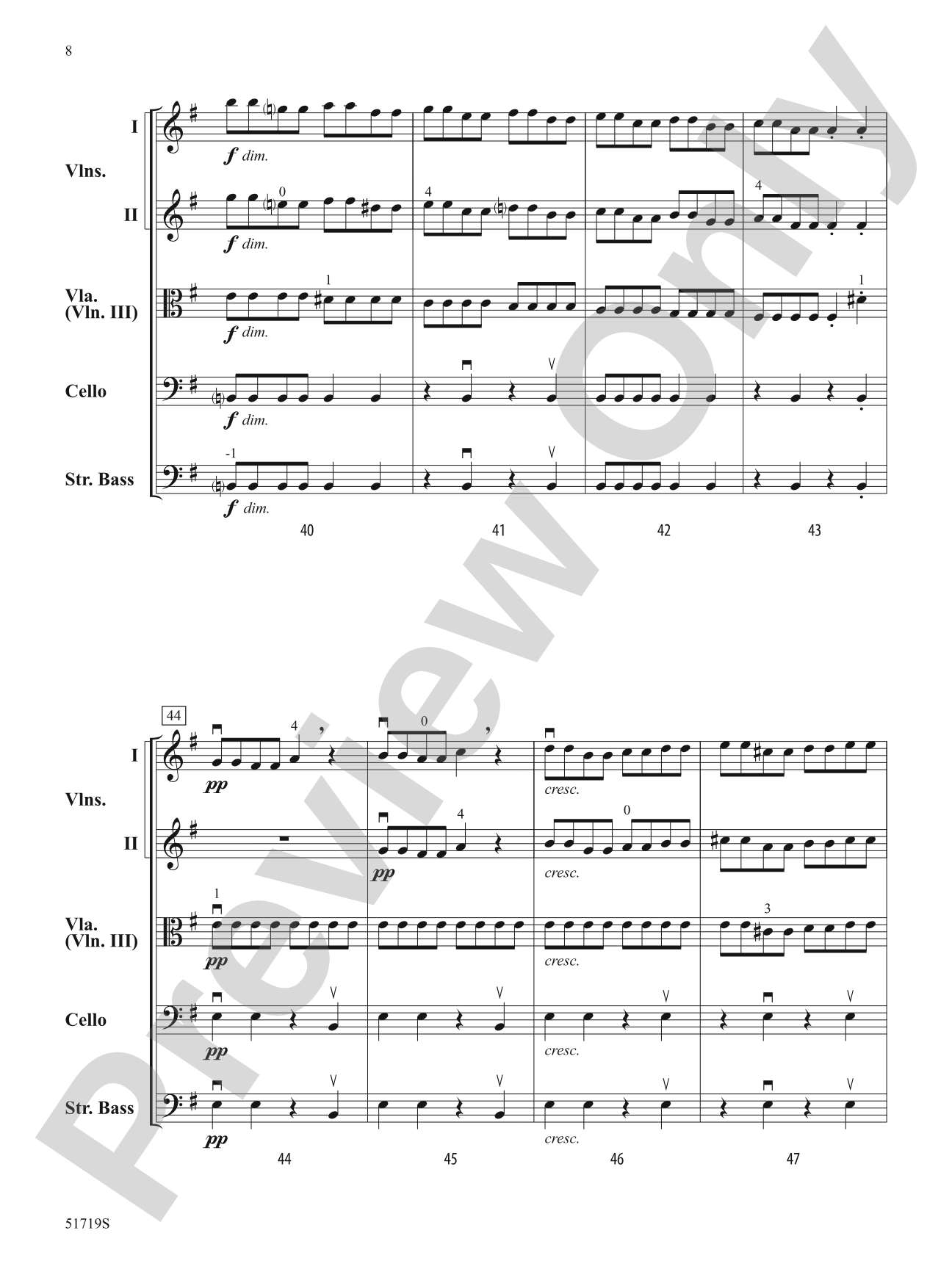 Fury of the Strings: String Orchestra Conductor Score & Parts